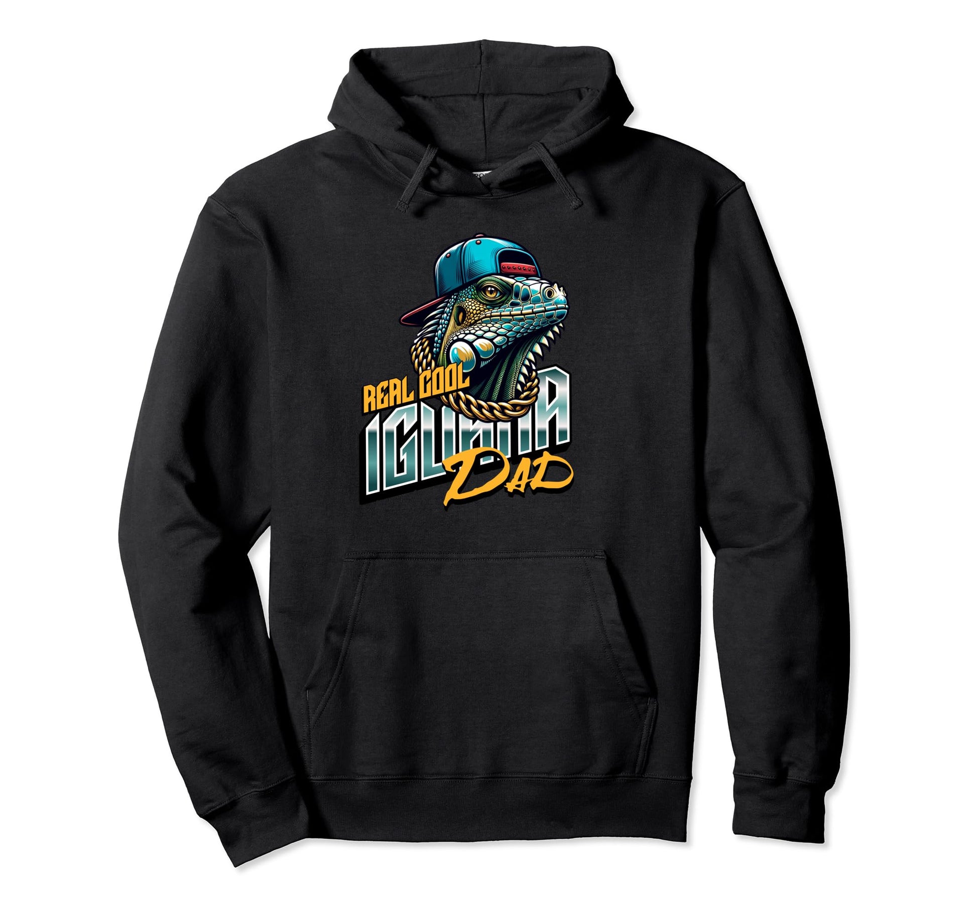 Iguana Pet Owner Reptile Lover Real Hoodie - Fun Novelty Design for Adults - T-Shirt, Sweatshirt, Hoodie