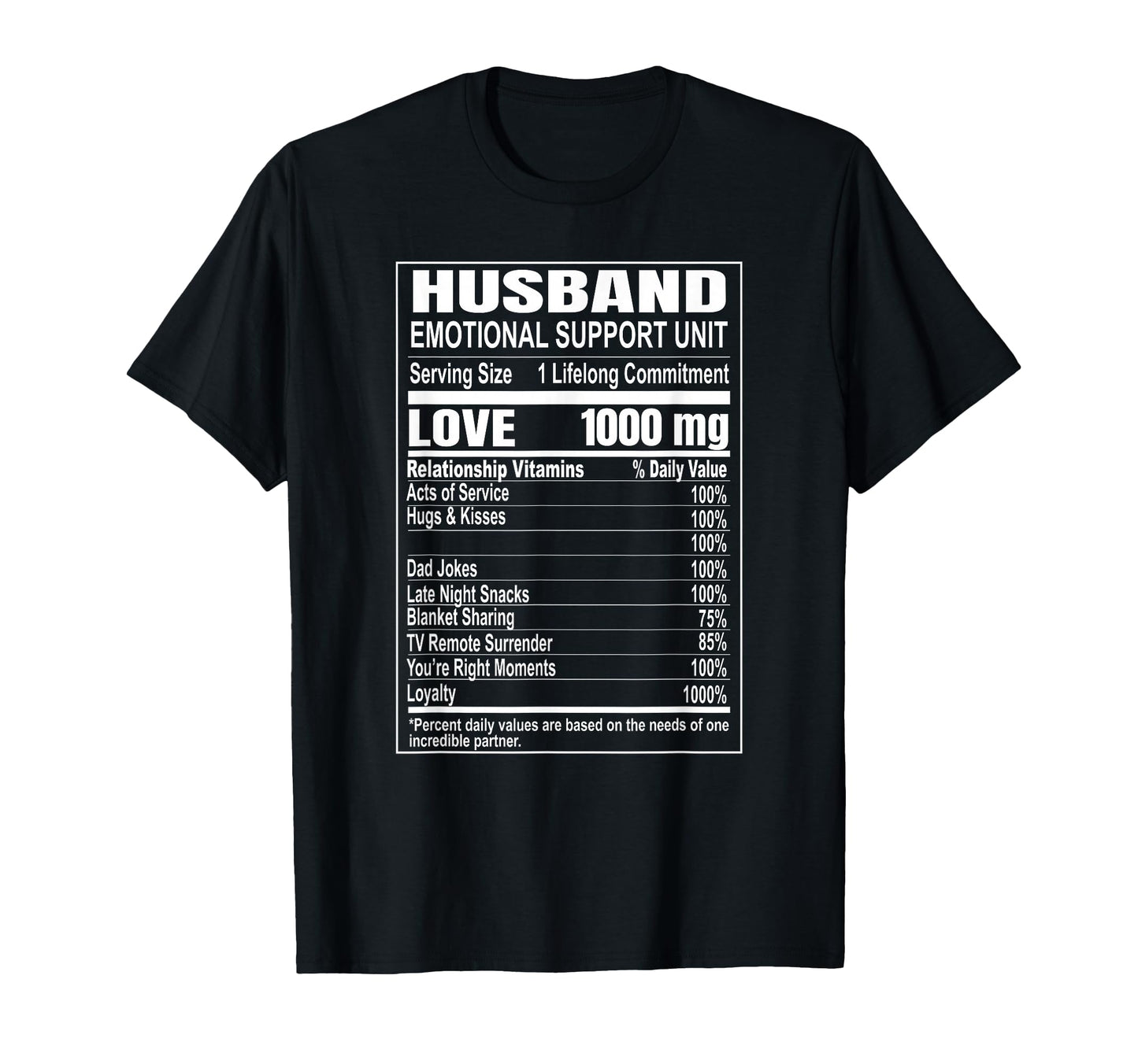Funny Emotional Support Husband T-Shirt - Custom Art Print for Adults - T-Shirt, Sweatshirt, Hoodie