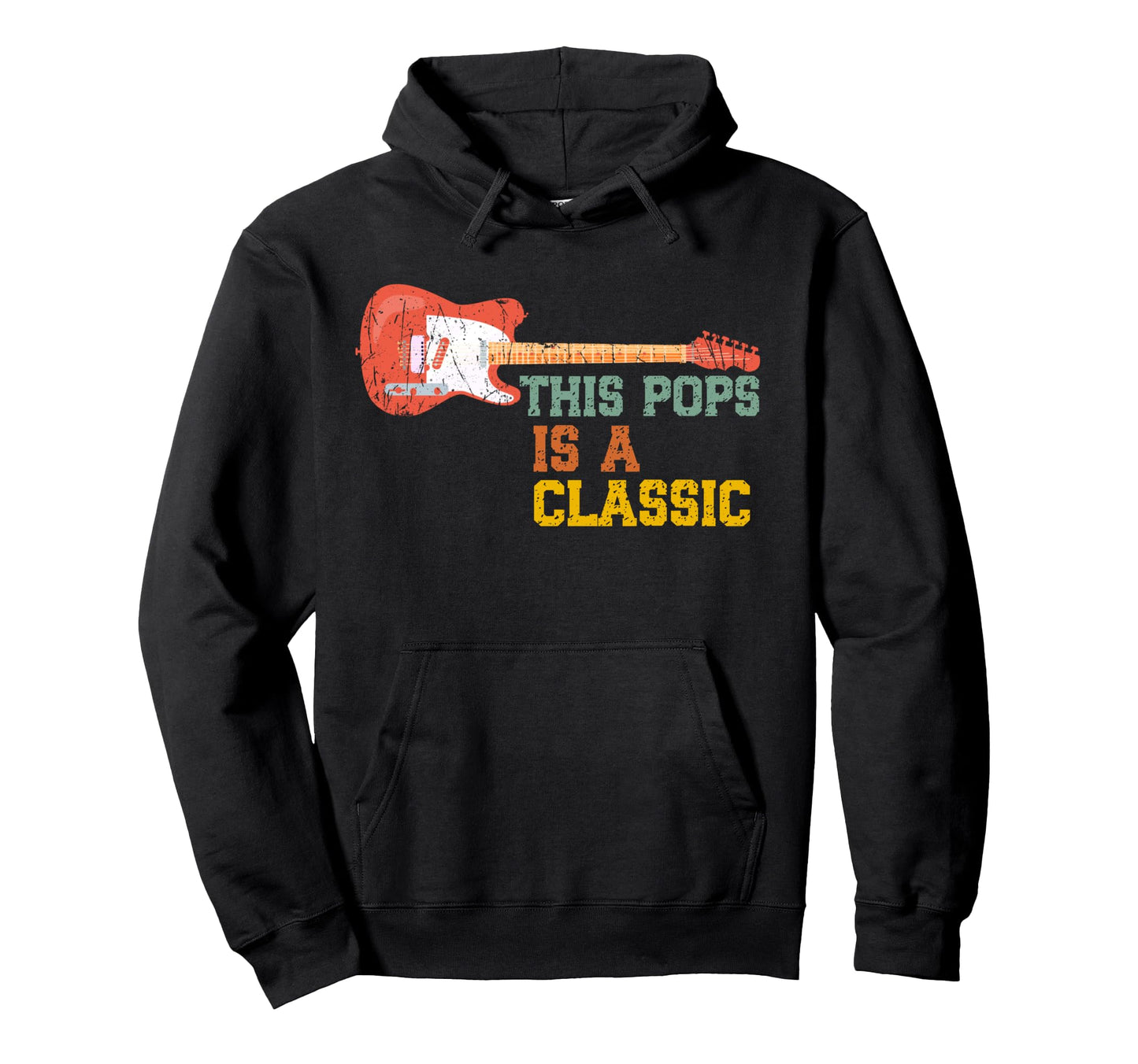 This Pops Is Guitar Fathers Day Hoodie - Graphic Print for Adults - T-Shirt, Sweatshirt, Hoodie