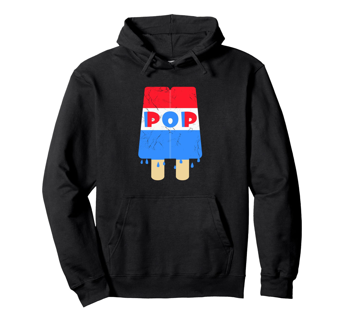 Pop Ice Cream 4Th July Summer Funny Hoodie - Novelty Apparel Men Women - T-Shirt, Sweatshirt, Hoodie