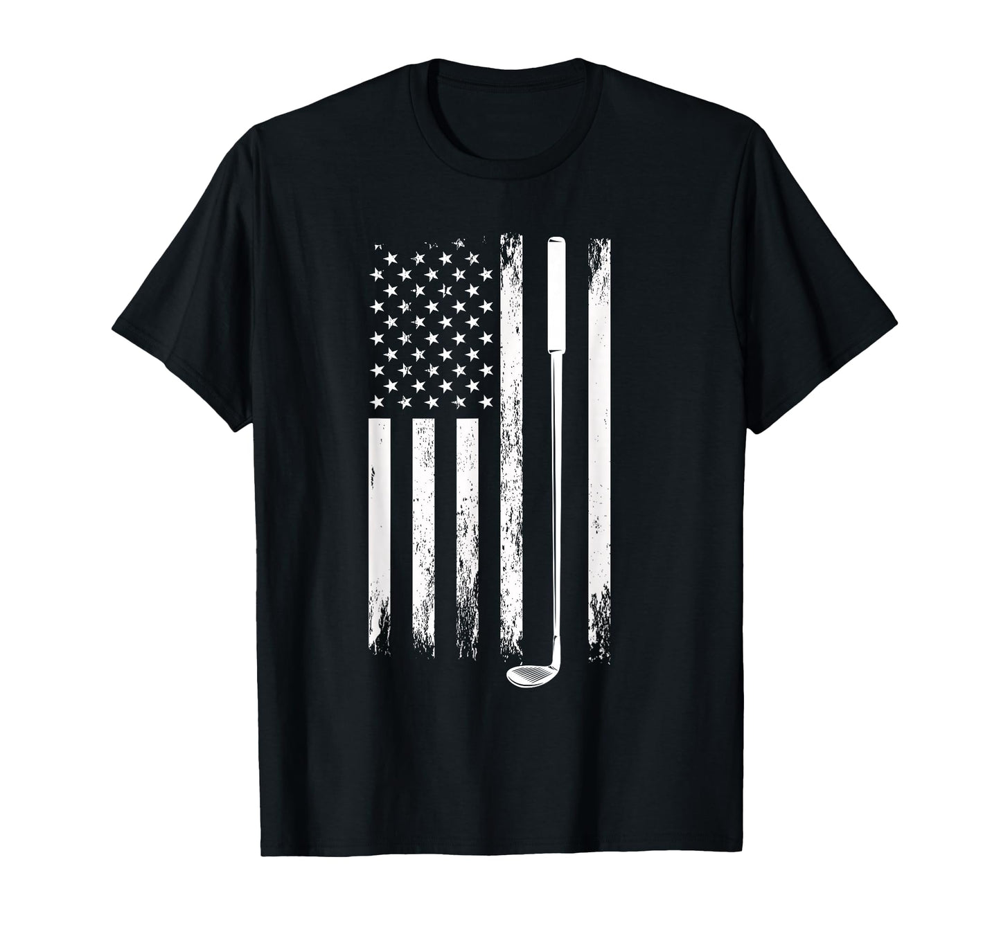 American Flag Golfer Golf T-Shirt - Casual Everyday Wear Men Women - T-Shirt, Sweatshirt, Hoodie
