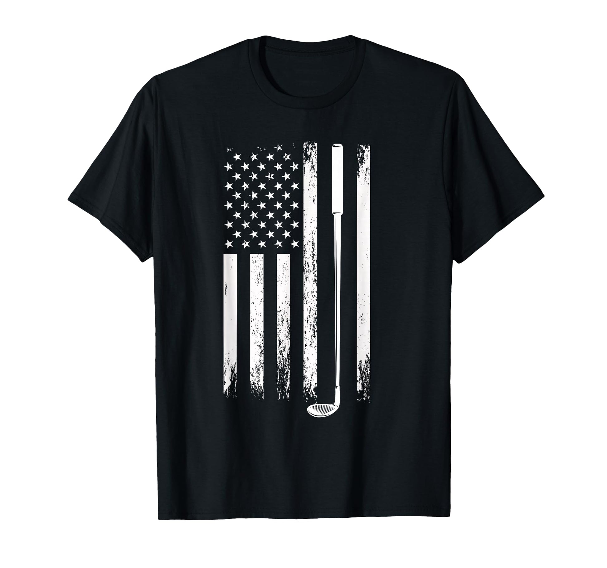 American Flag Golfer Golf T-Shirt - Casual Everyday Wear Men Women - T-Shirt, Sweatshirt, Hoodie