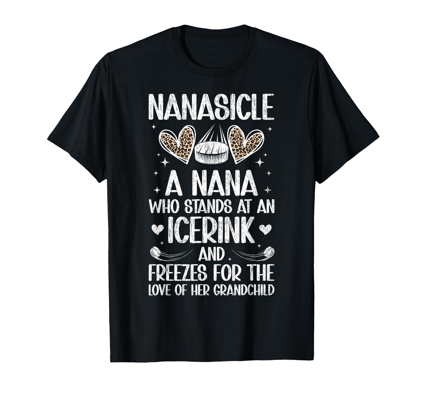 Nanasicle Definition Ice Hockey Nana T-Shirt - Minimalist Print Men Women - T-Shirt, Sweatshirt, Hoodie