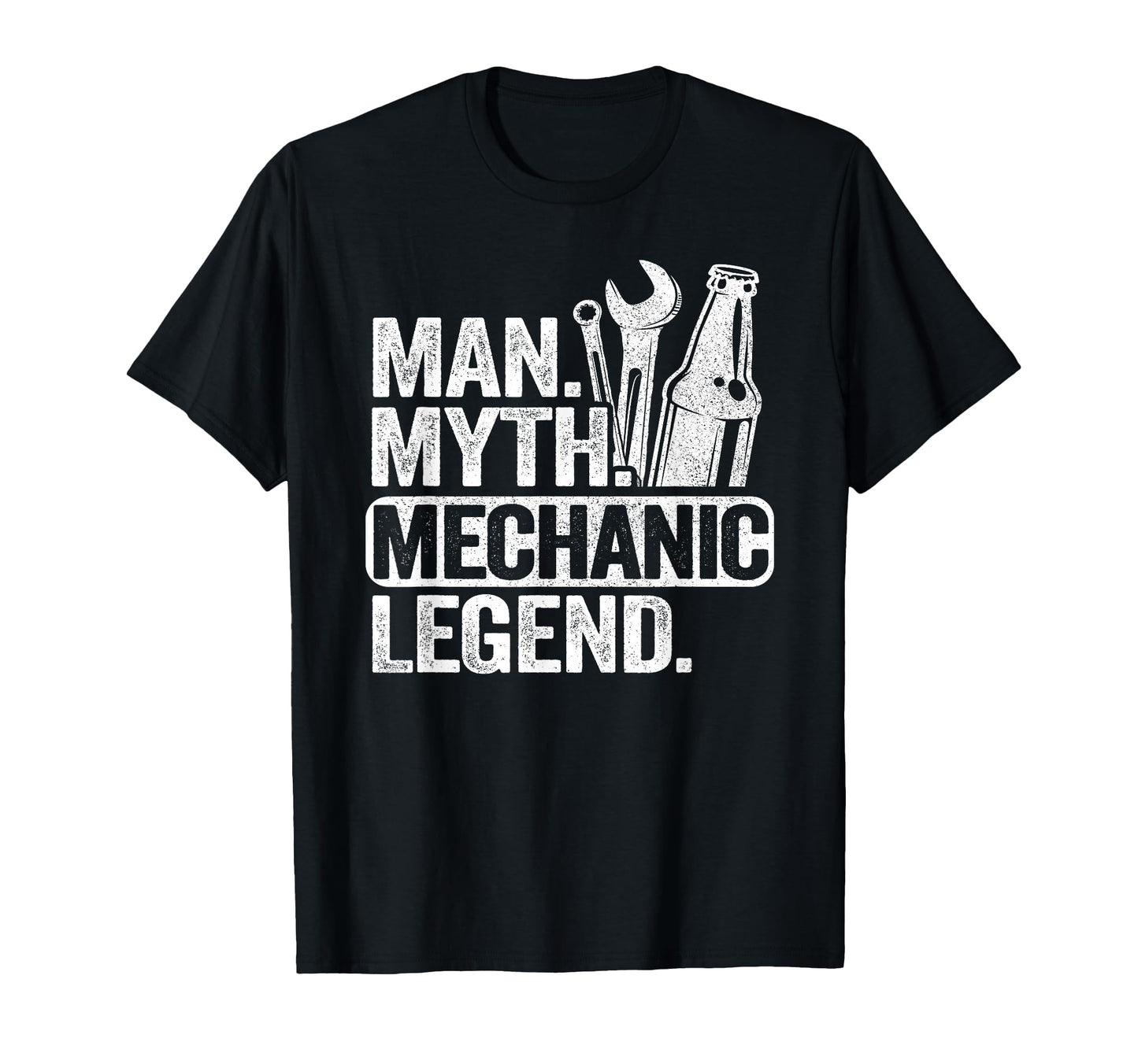 Myth Mechanic Legend Car Guy Garage Dad T-Shirt - Unique Graphic Men Women - T-Shirt, Sweatshirt, Hoodie