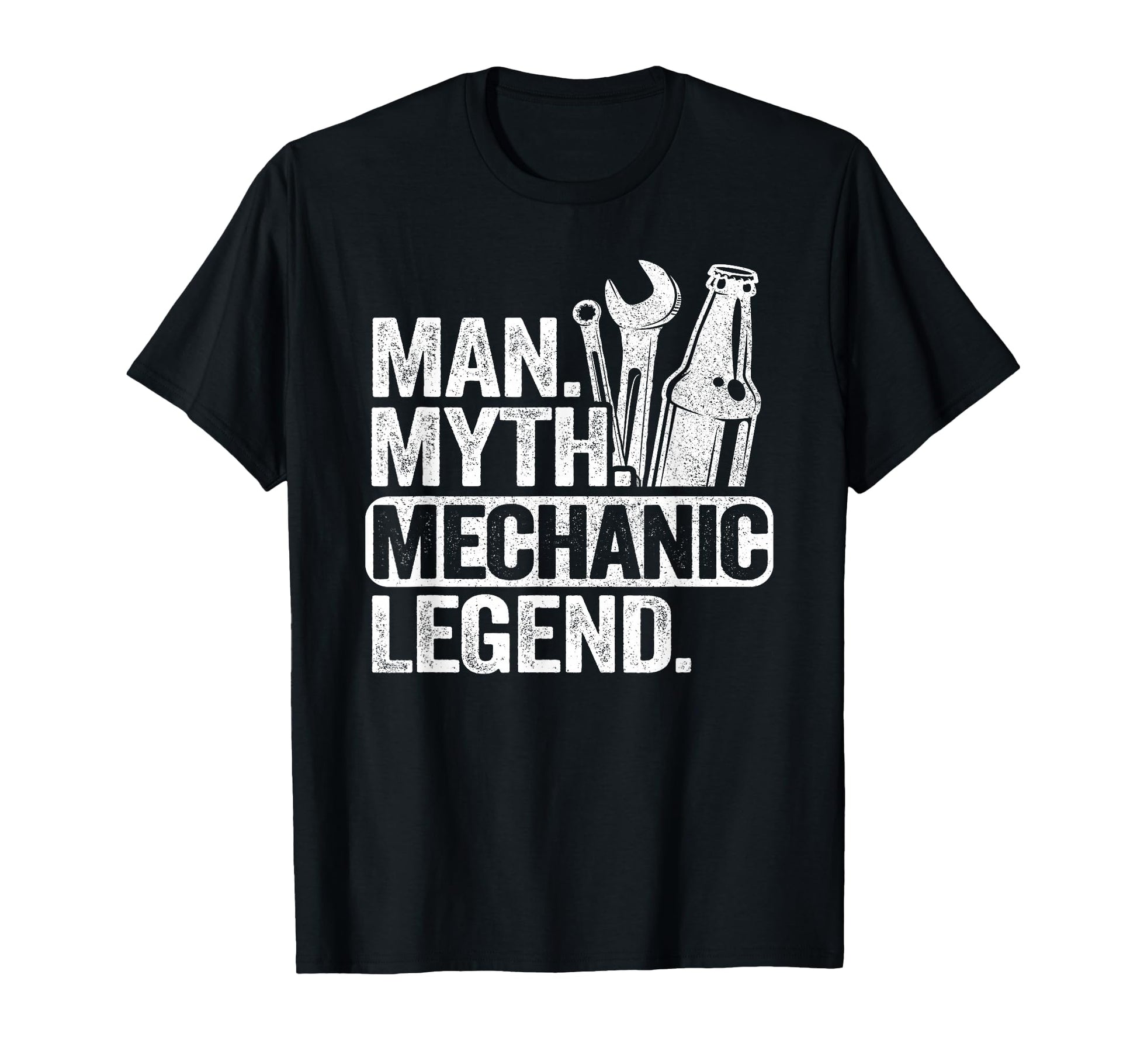 Myth Mechanic Legend Car Guy Garage Dad T-Shirt - Unique Graphic Men Women - T-Shirt, Sweatshirt, Hoodie