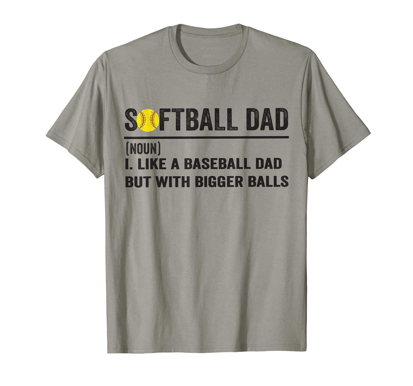 Mens Softball Like Baseball But T-Shirt - Aesthetic Graphic for Adults - T-Shirt, Sweatshirt, Hoodie