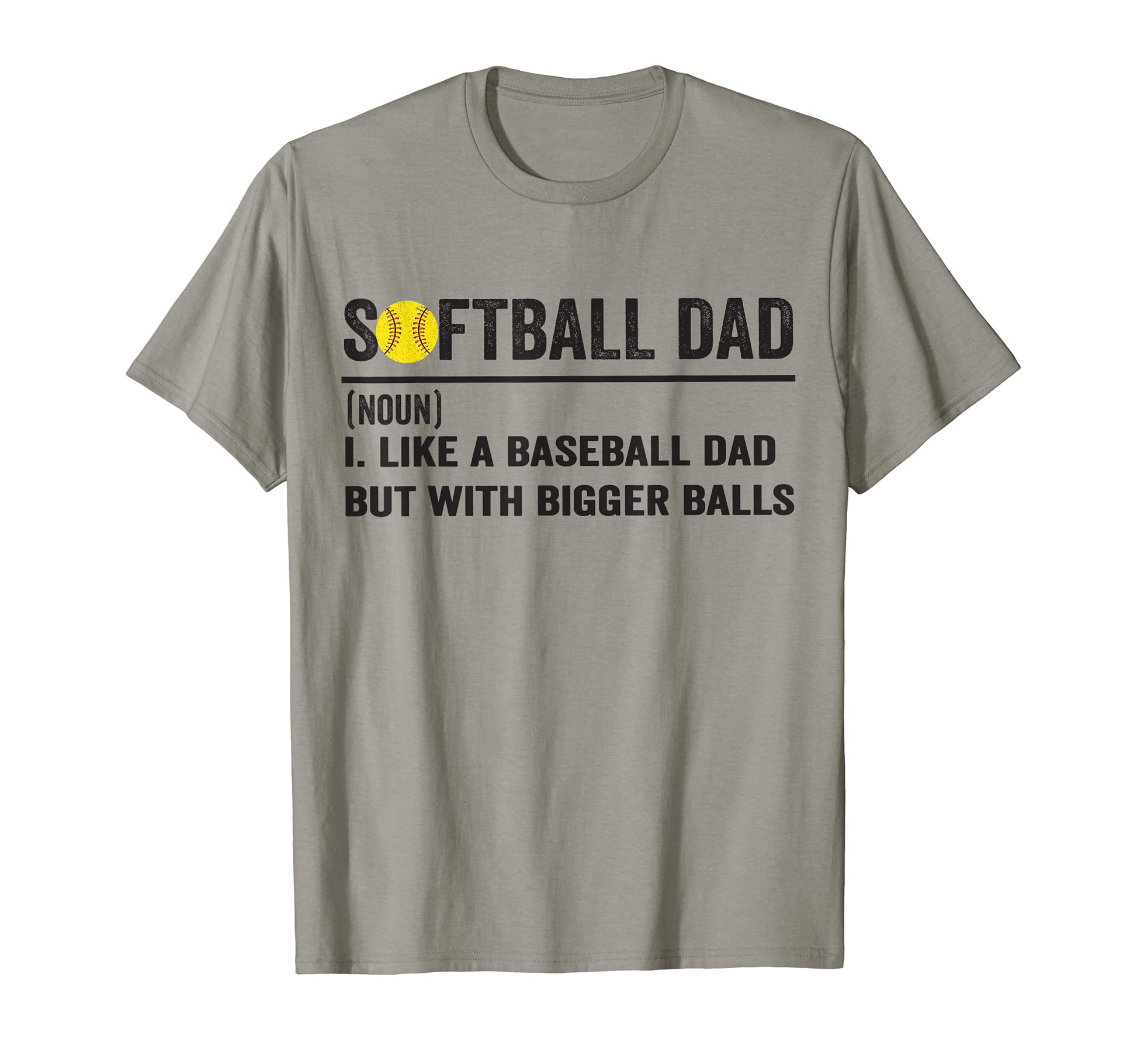 Mens Softball Like Baseball But T-Shirt - Aesthetic Graphic for Adults - T-Shirt, Sweatshirt, Hoodie