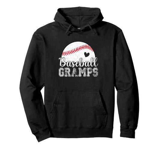 Baseball Gramps Gifts Fathers Day Hoodie - Novelty Apparel Men Women - T-Shirt, Sweatshirt, Hoodie