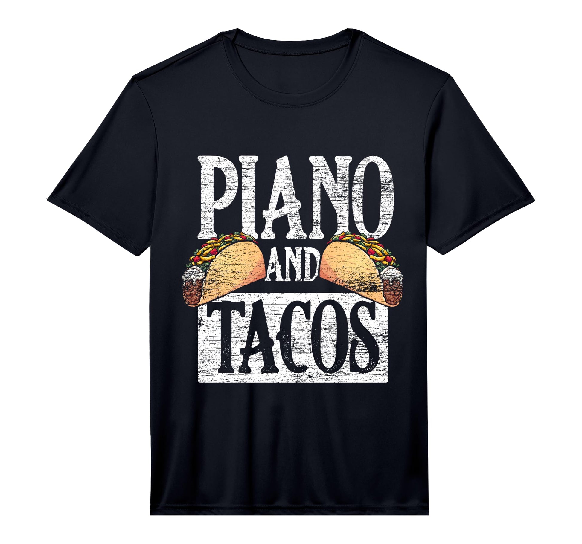 Piano Tacos Cinco De Mayo Mexico T-Shirt - Fun Novelty Design Unisex - T-Shirt, Sweatshirt, Hoodie