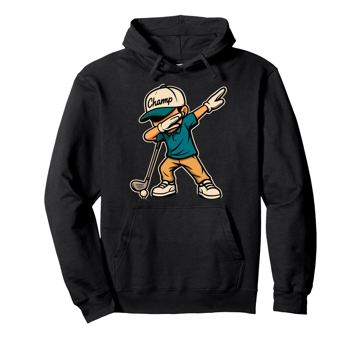 Funny Dabbing Dab Golf Player Golfer Hoodie - Custom Art Print Men Women - T-Shirt, Sweatshirt, Hoodie