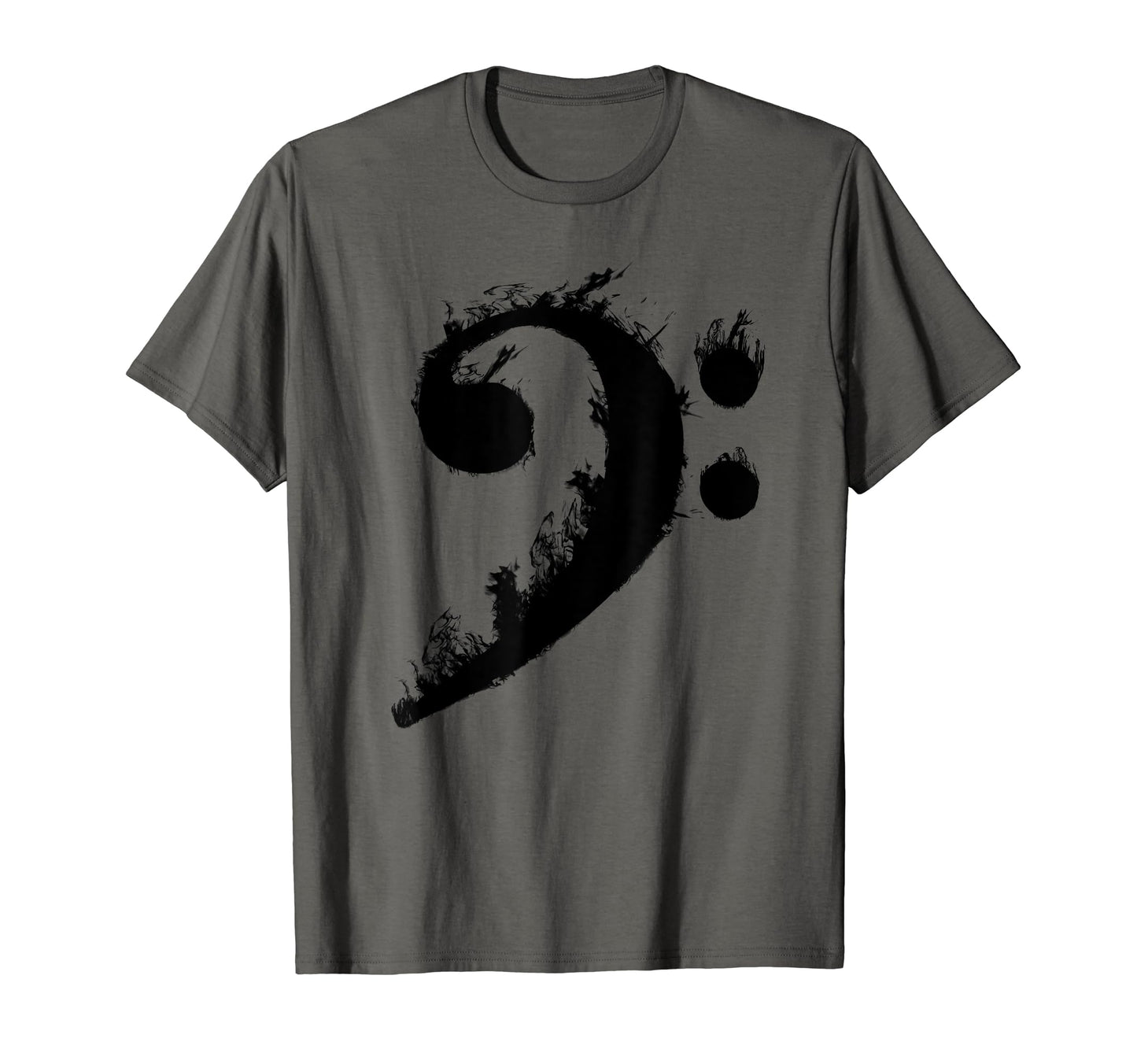 Bass Clef Gift Fire Musical Symbol Lover T-Shirt - Minimalist Print Unisex - T-Shirt, Sweatshirt, Hoodie