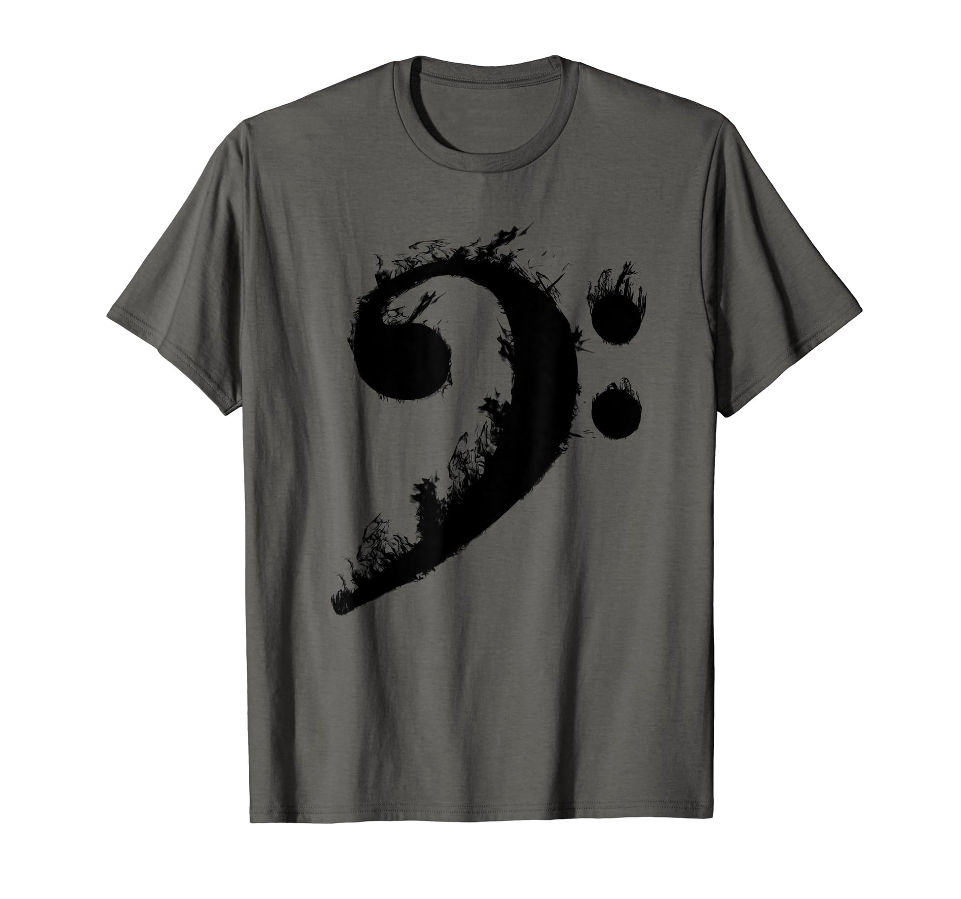 Bass Clef Gift Fire Musical Symbol Lover T-Shirt - Minimalist Print Unisex - T-Shirt, Sweatshirt, Hoodie