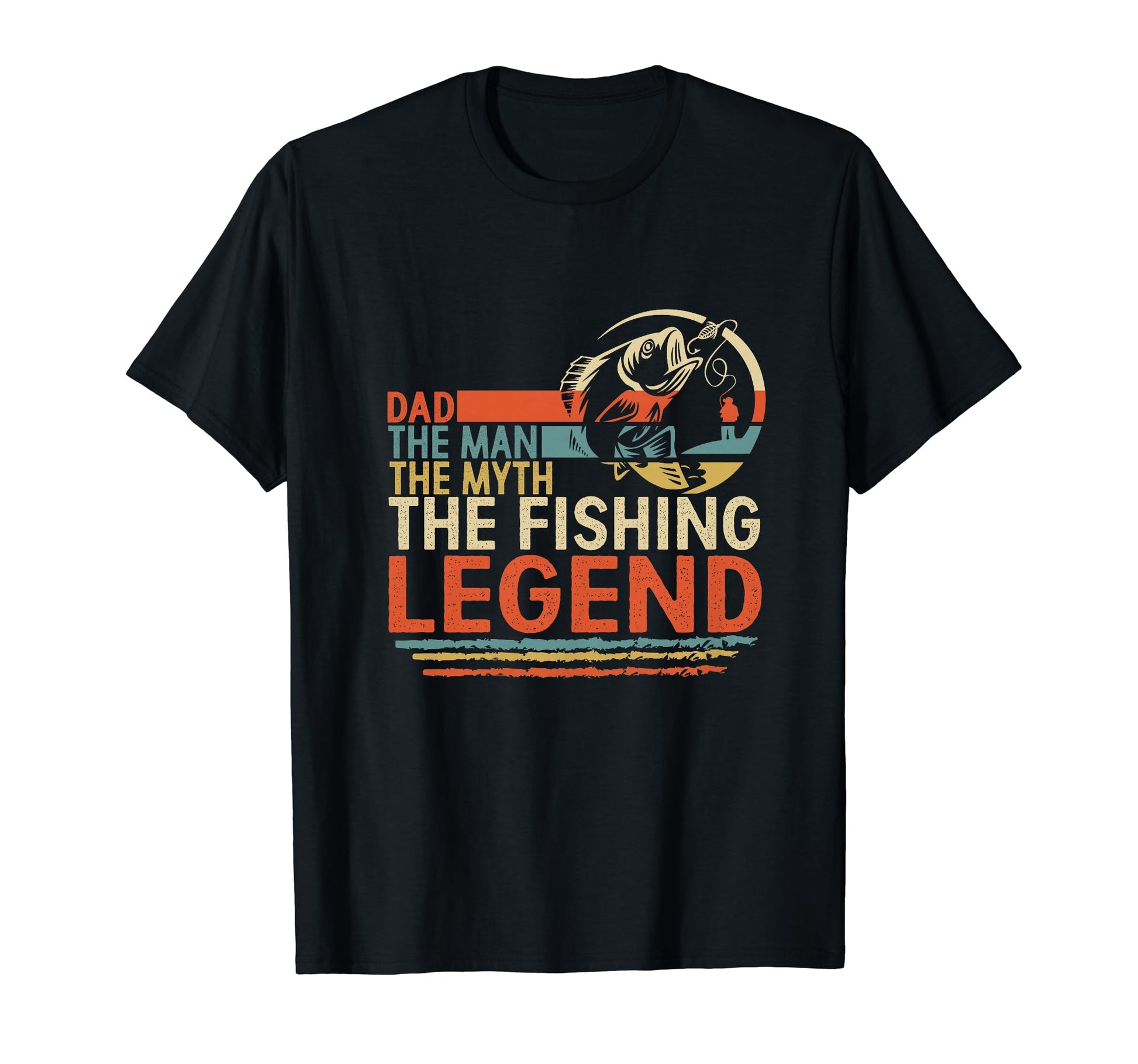 Fathers Day Dad Myth Fishing Legend T-Shirt - Unique Graphic Unisex - T-Shirt, Sweatshirt, Hoodie