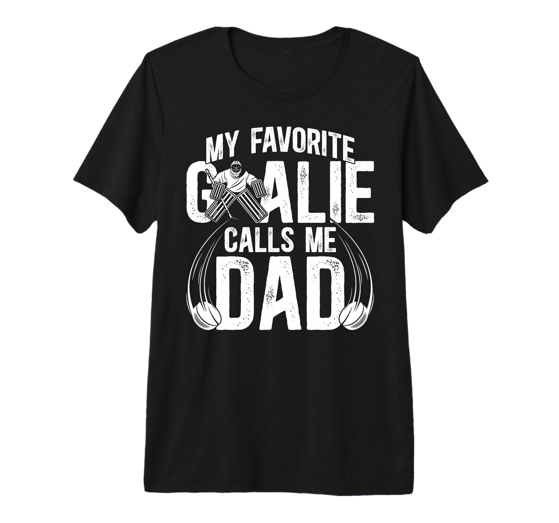 Mens My Favorite Ice Hockey Goalie T-Shirt - Fun Novelty Design for Adults - T-Shirt, Sweatshirt, Hoodie