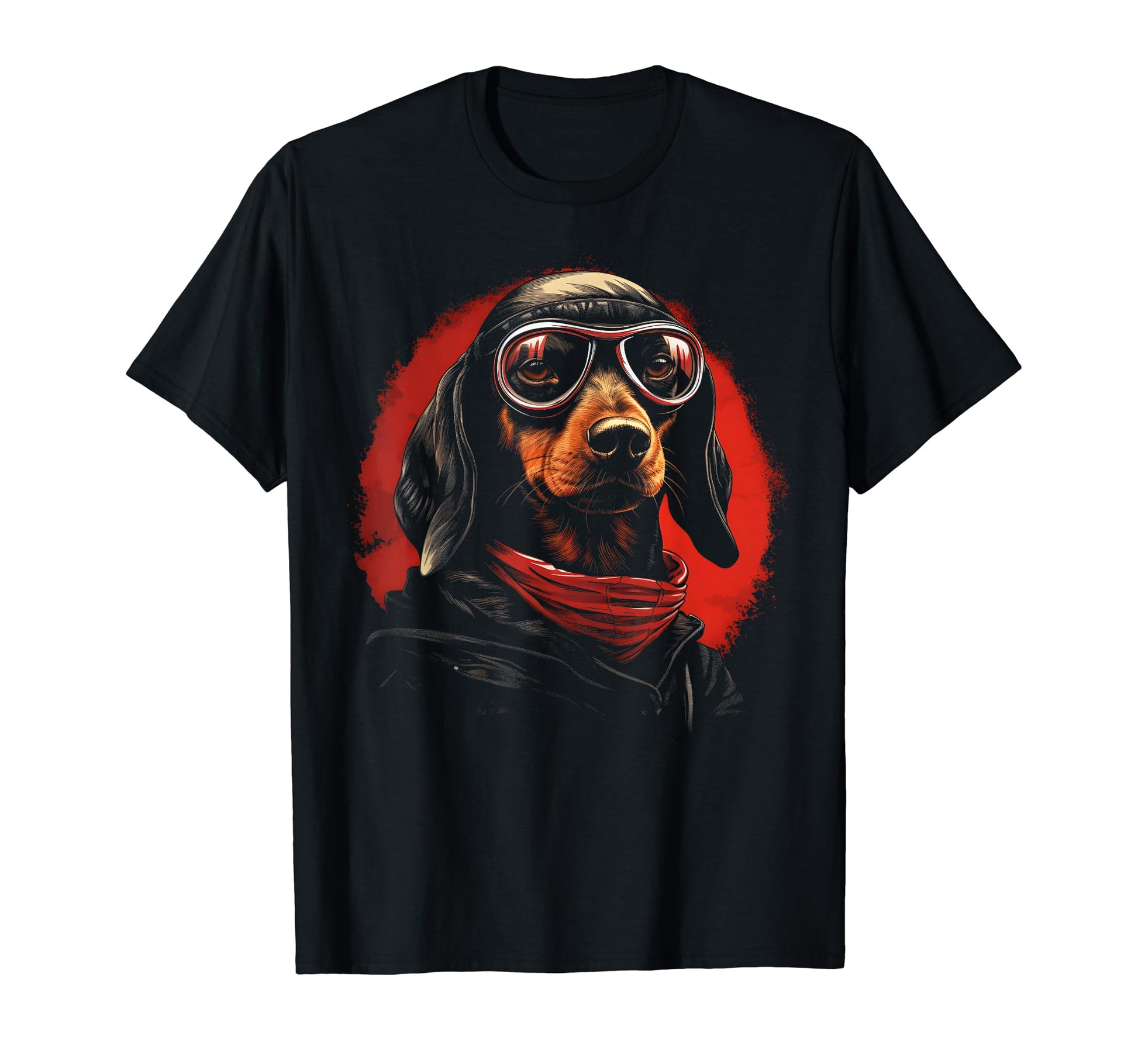 Motorcycle Dad Biker Dog Funny Dachshund T-Shirt - Novelty Apparel Unisex - T-Shirt, Sweatshirt, Hoodie