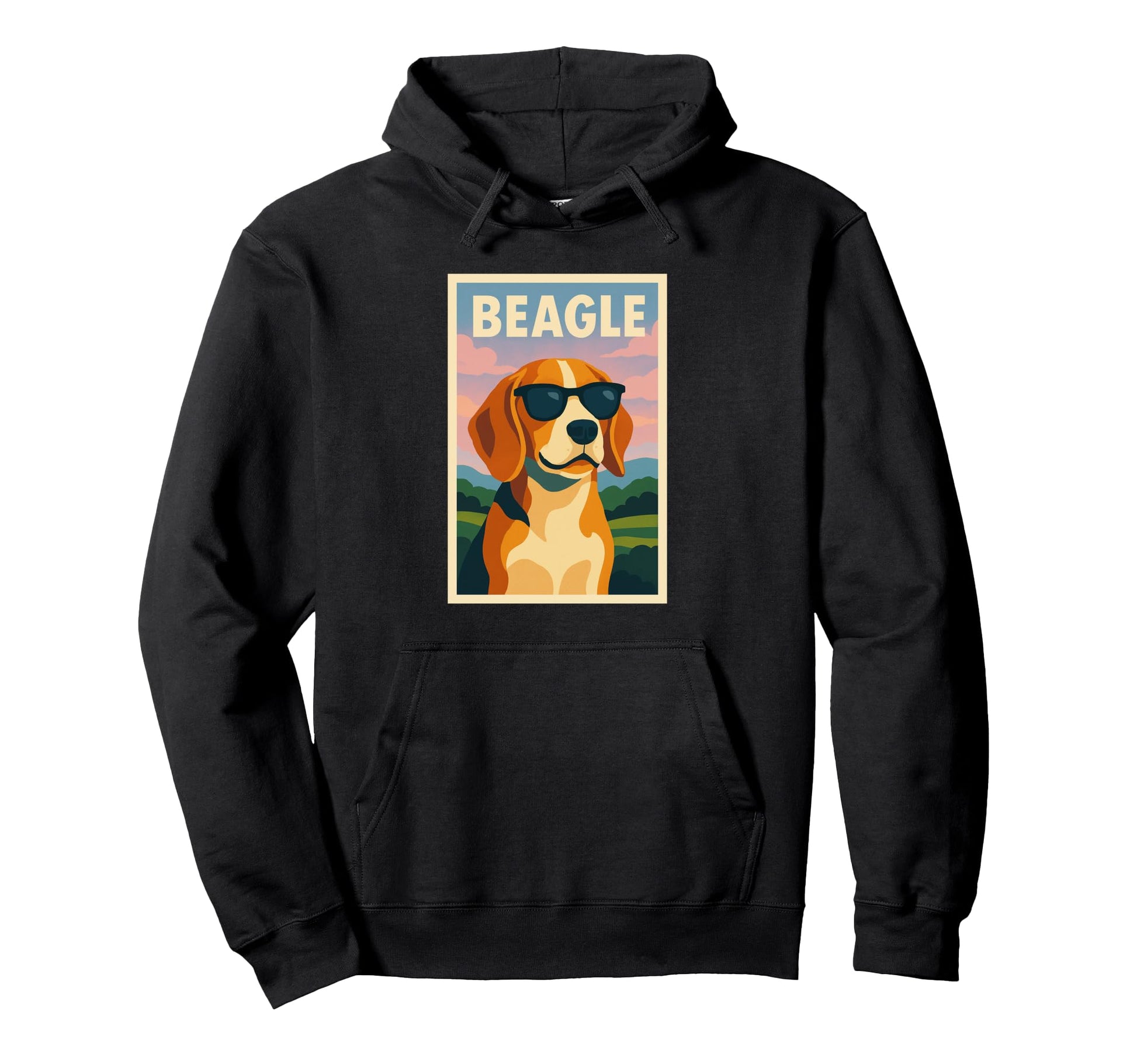 Beagle Art Minimalist Pop Art Beagle Hoodie - Streetwear Style for Adults - T-Shirt, Sweatshirt, Hoodie