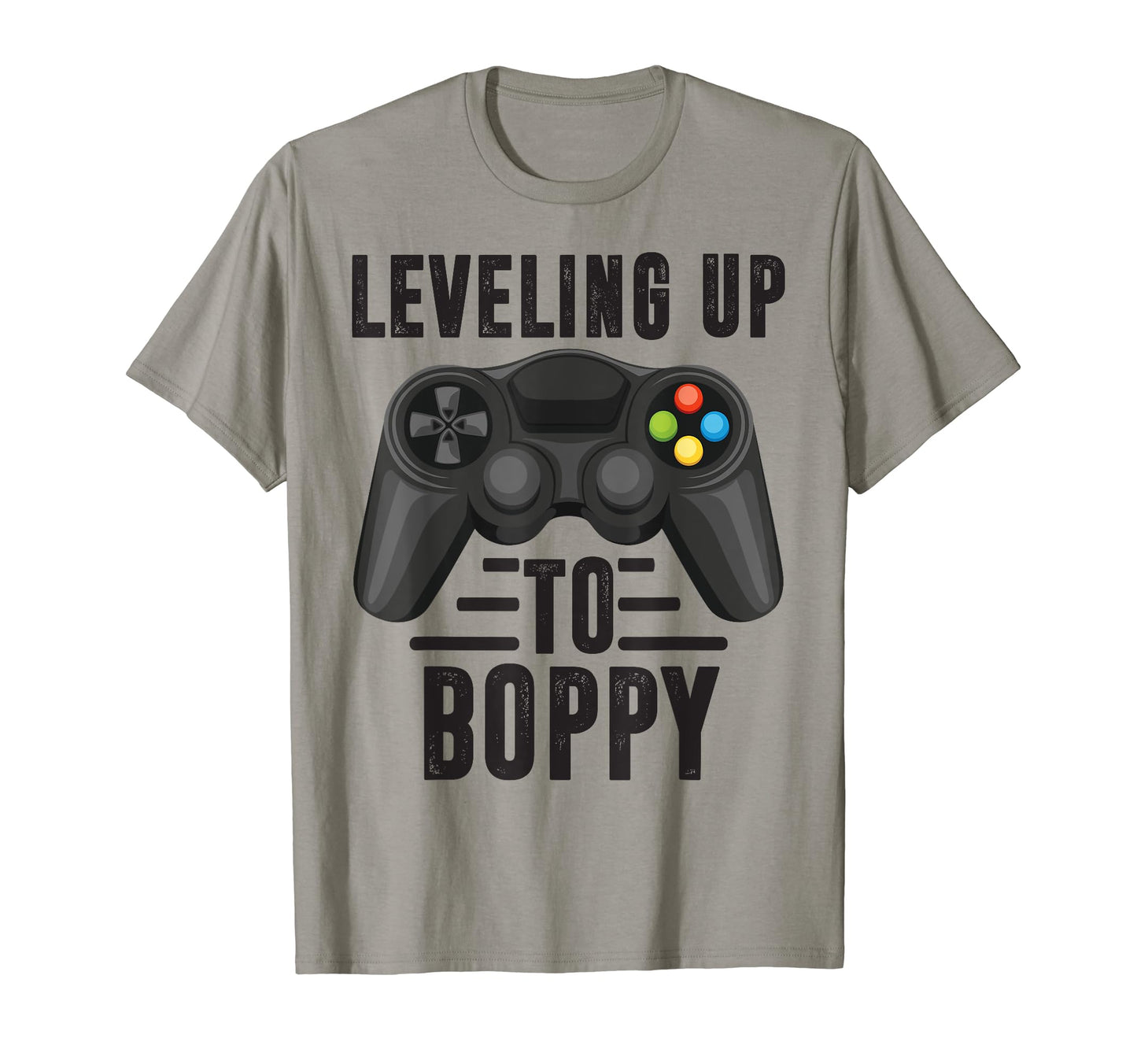 Leveling Up To Boppy Promoted To Grandpa T-Shirt - Novelty Apparel Unisex - T-Shirt, Sweatshirt, Hoodie