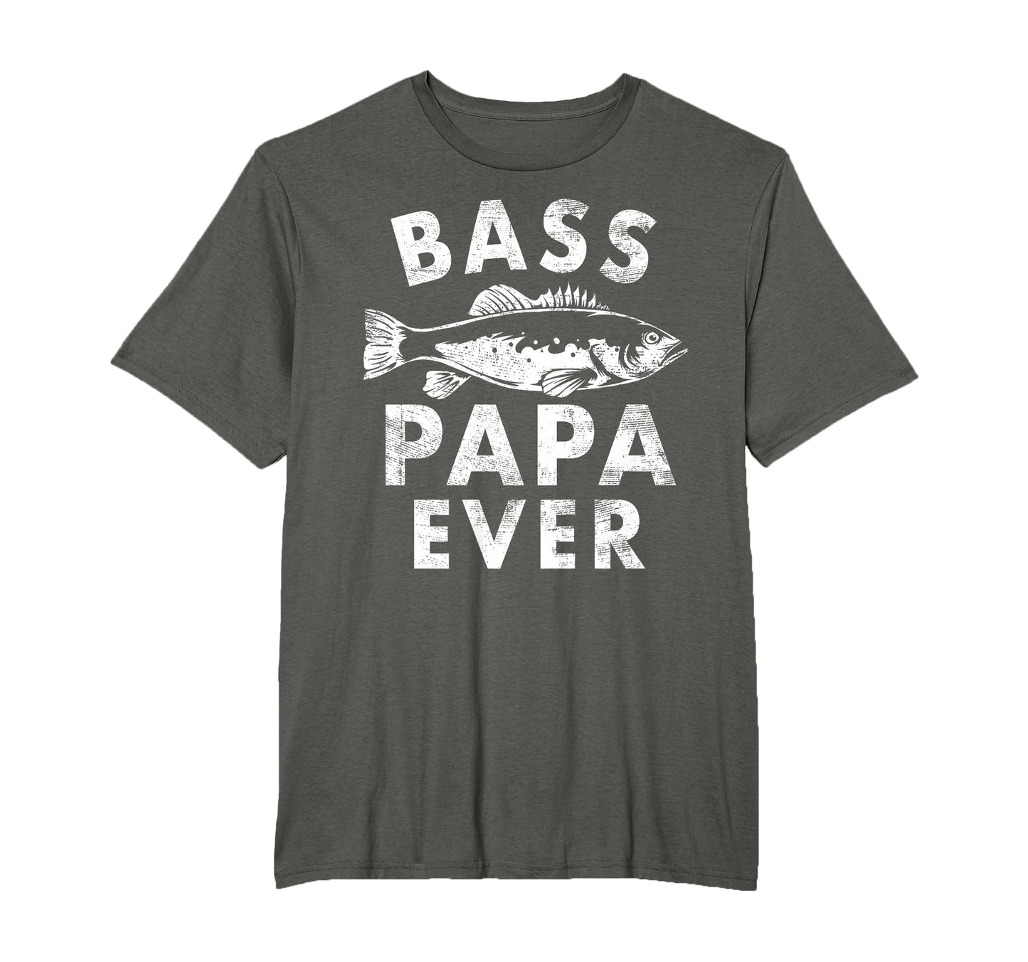 Bass Papa Ever Fishing Gifts Papa T-Shirt - Fun Novelty Design for Adults - T-Shirt, Sweatshirt, Hoodie