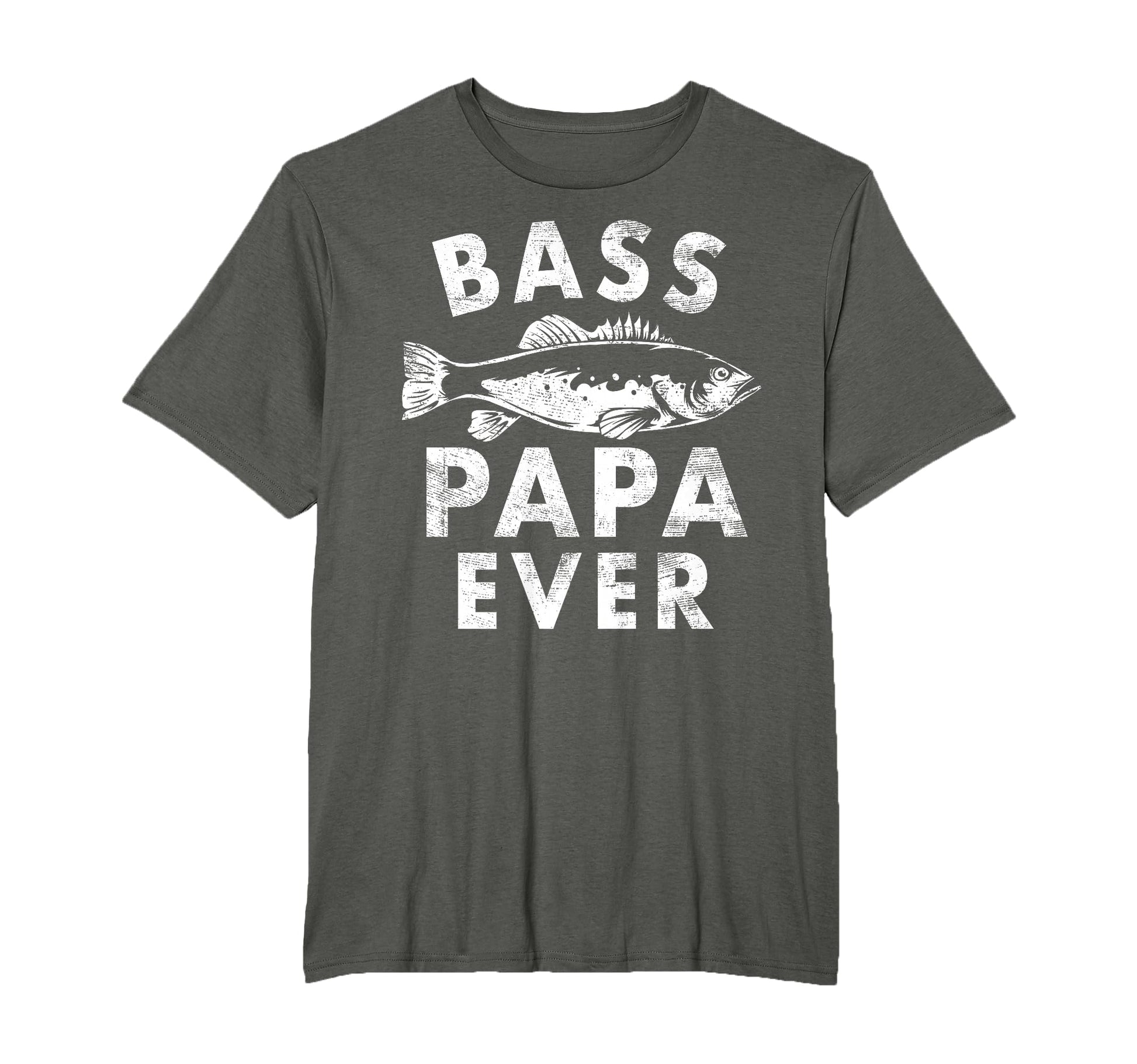 Bass Papa Ever Fishing Gifts Papa T-Shirt - Fun Novelty Design for Adults - T-Shirt, Sweatshirt, Hoodie
