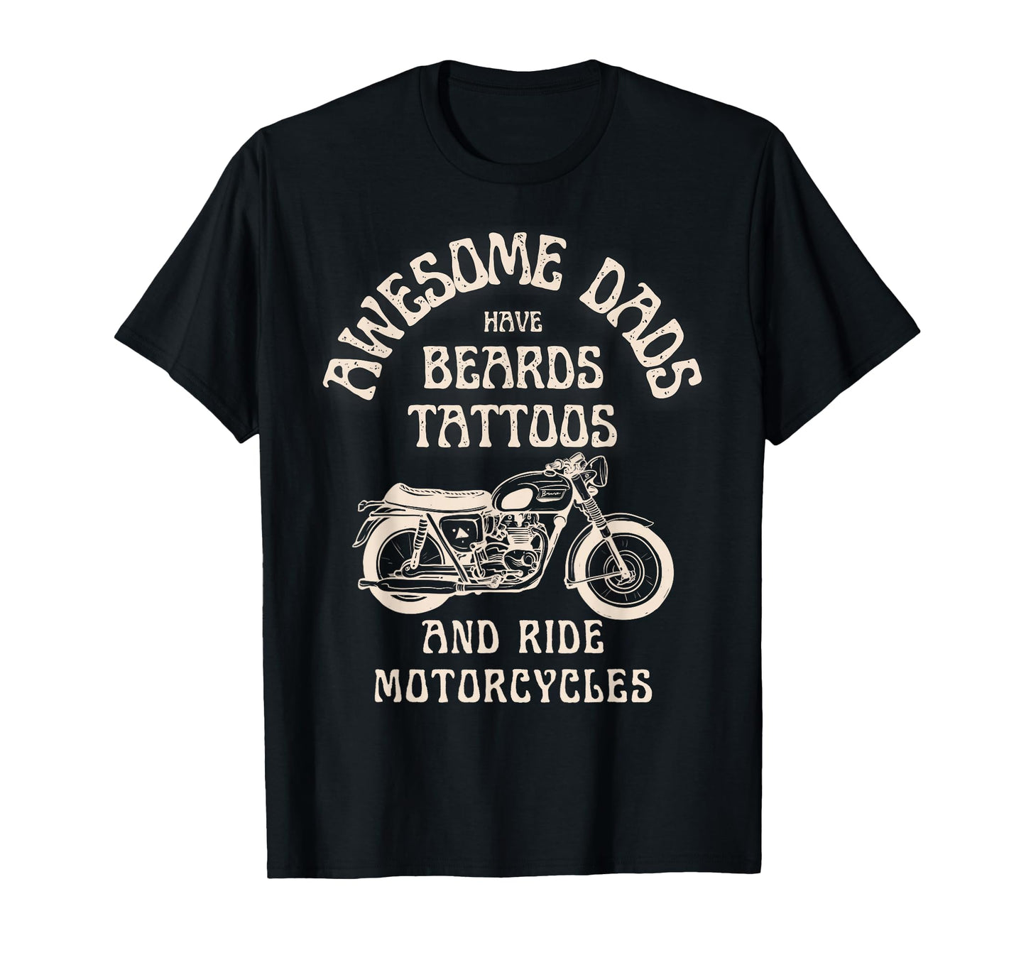 Mens Awesome Dads Have Tattoo Beards T-Shirt - Novelty Apparel Men Women - T-Shirt, Sweatshirt, Hoodie