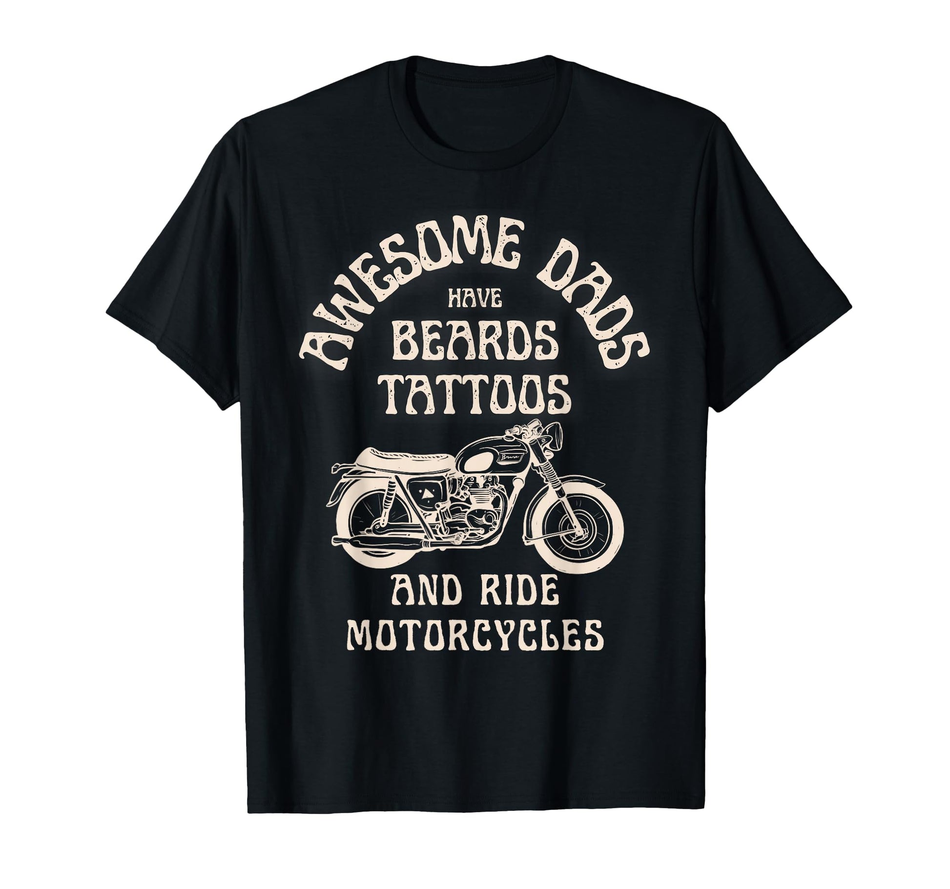 Mens Awesome Dads Have Tattoo Beards T-Shirt - Novelty Apparel Men Women - T-Shirt, Sweatshirt, Hoodie