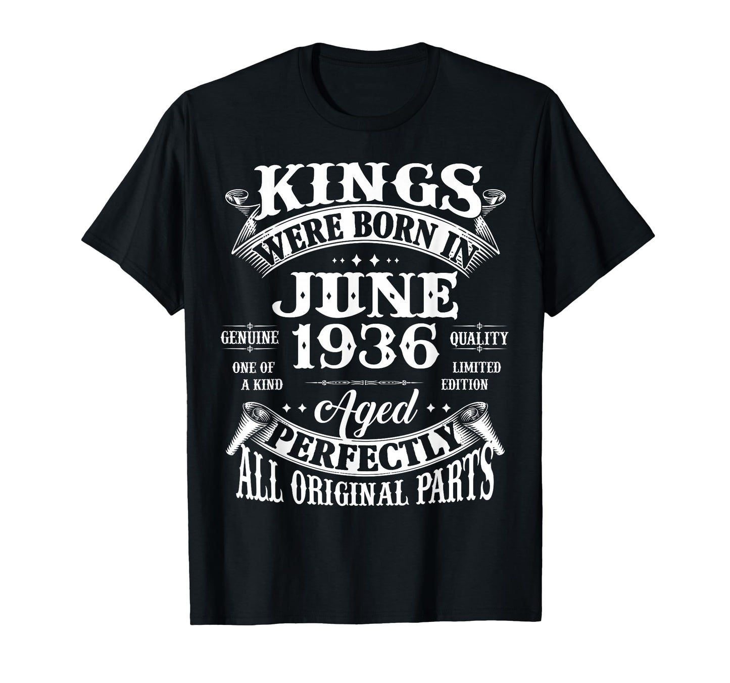90Th Birthday Gift Kings Born June T-Shirt - Aesthetic Graphic Men Women - T-Shirt, Sweatshirt, Hoodie
