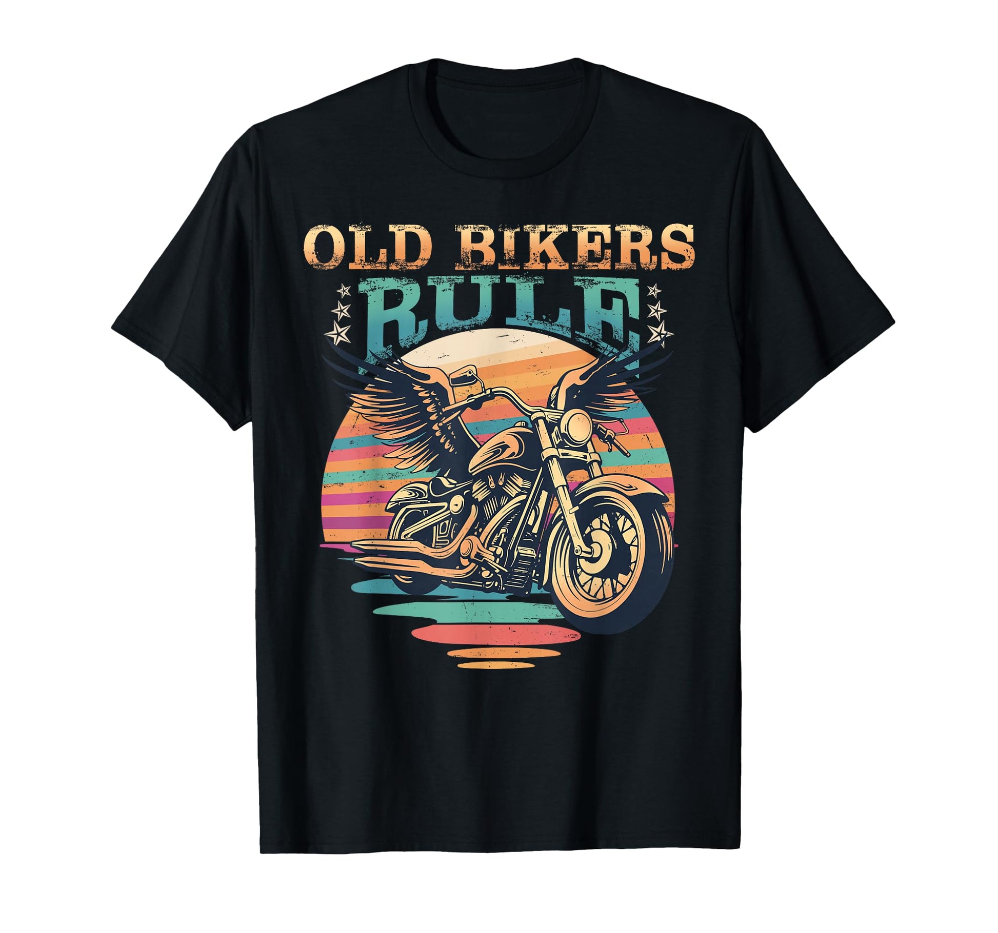 Old Bikers Rule Old Guys Motorcycle T-Shirt - Aesthetic Graphic Men Women - T-Shirt, Sweatshirt, Hoodie