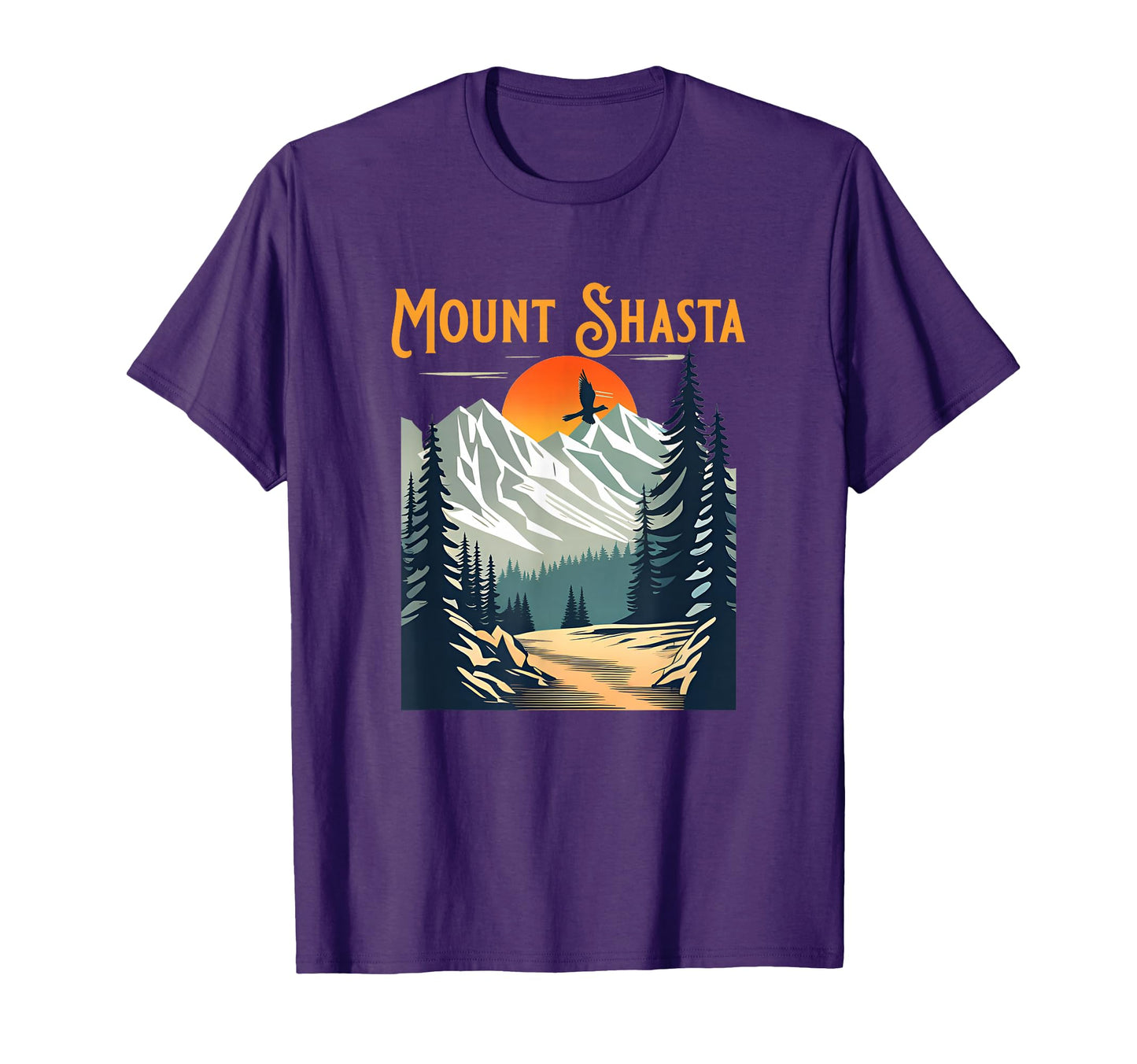 Mount Shasta Souvenir Hiking T-Shirt - Aesthetic Graphic Unisex - T-Shirt, Sweatshirt, Hoodie