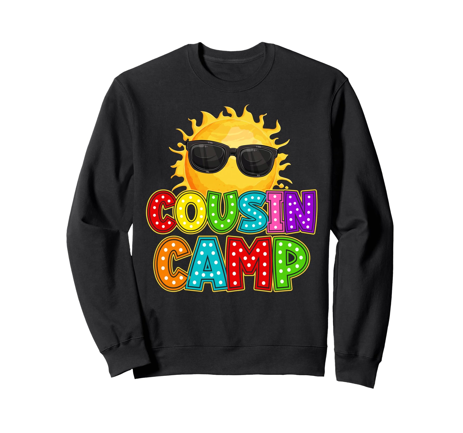 Funny Cousin Camp 2026 Crew Sweatshirt - Fun Novelty Design for Adults - T-Shirt, Sweatshirt, Hoodie