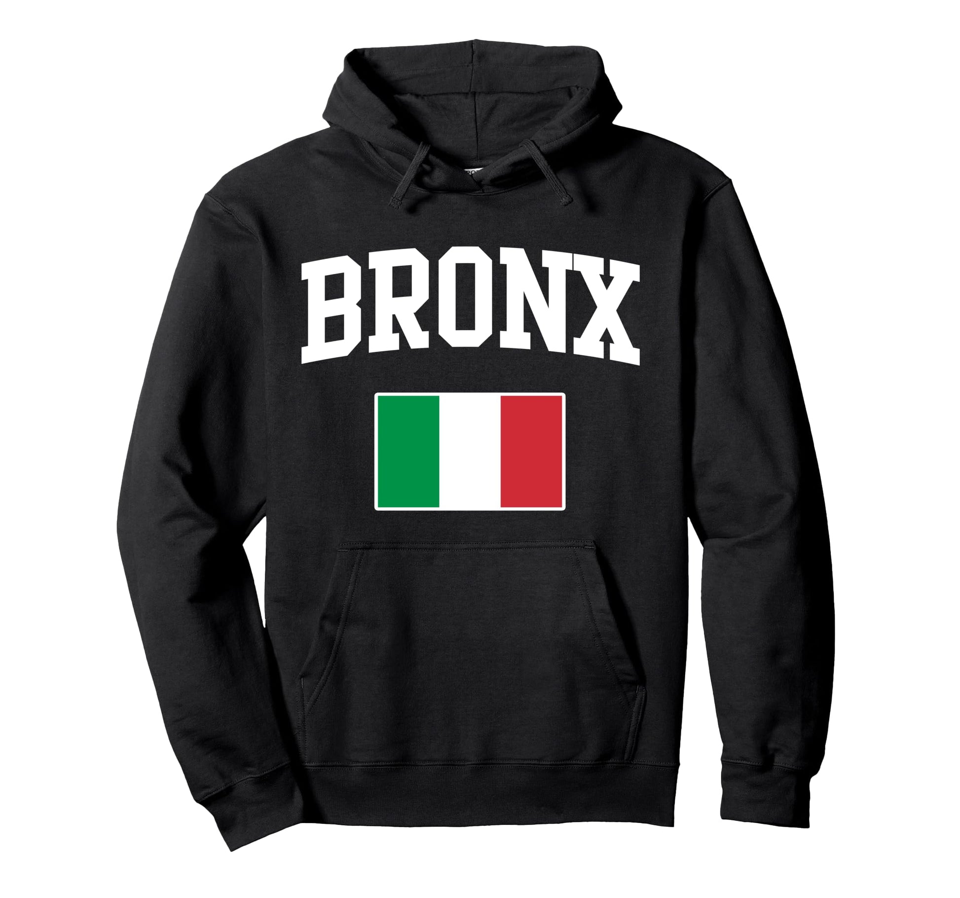 Bronx New York Italian Flag Italy Hoodie - Casual Everyday Wear for Adults - T-Shirt, Sweatshirt, Hoodie