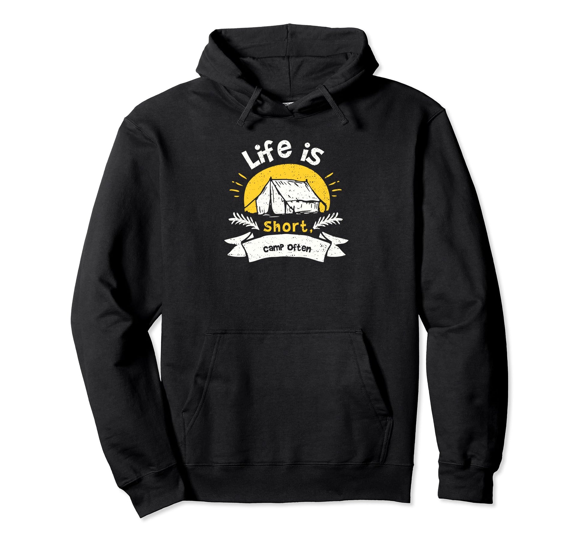 Dad Life Is Short Camp Often Hoodie - Fun Novelty Design for Adults - T-Shirt, Sweatshirt, Hoodie