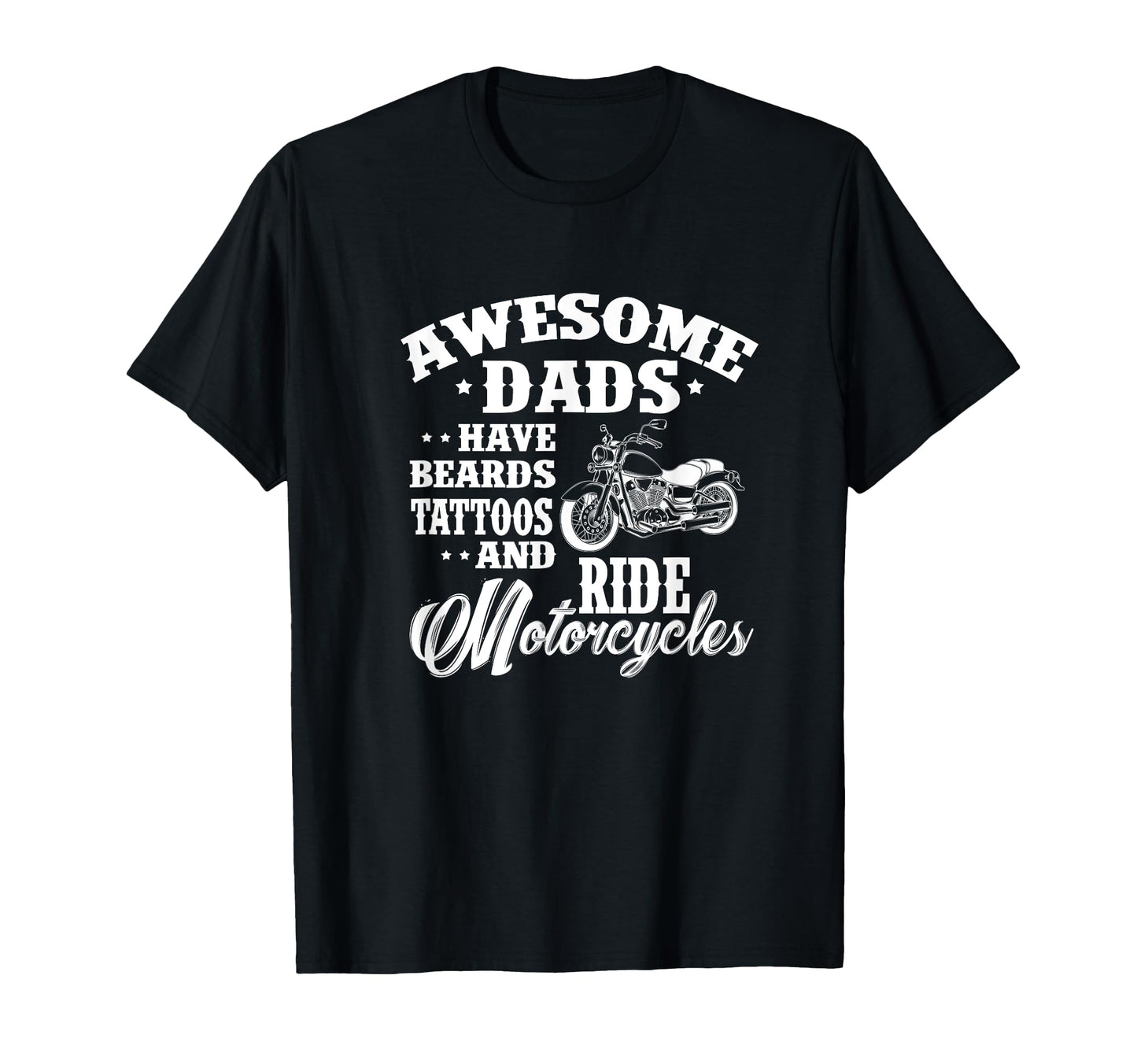 Awesome Dads Have Beards Tattoos T-Shirt - Custom Art Print for Adults - T-Shirt, Sweatshirt, Hoodie