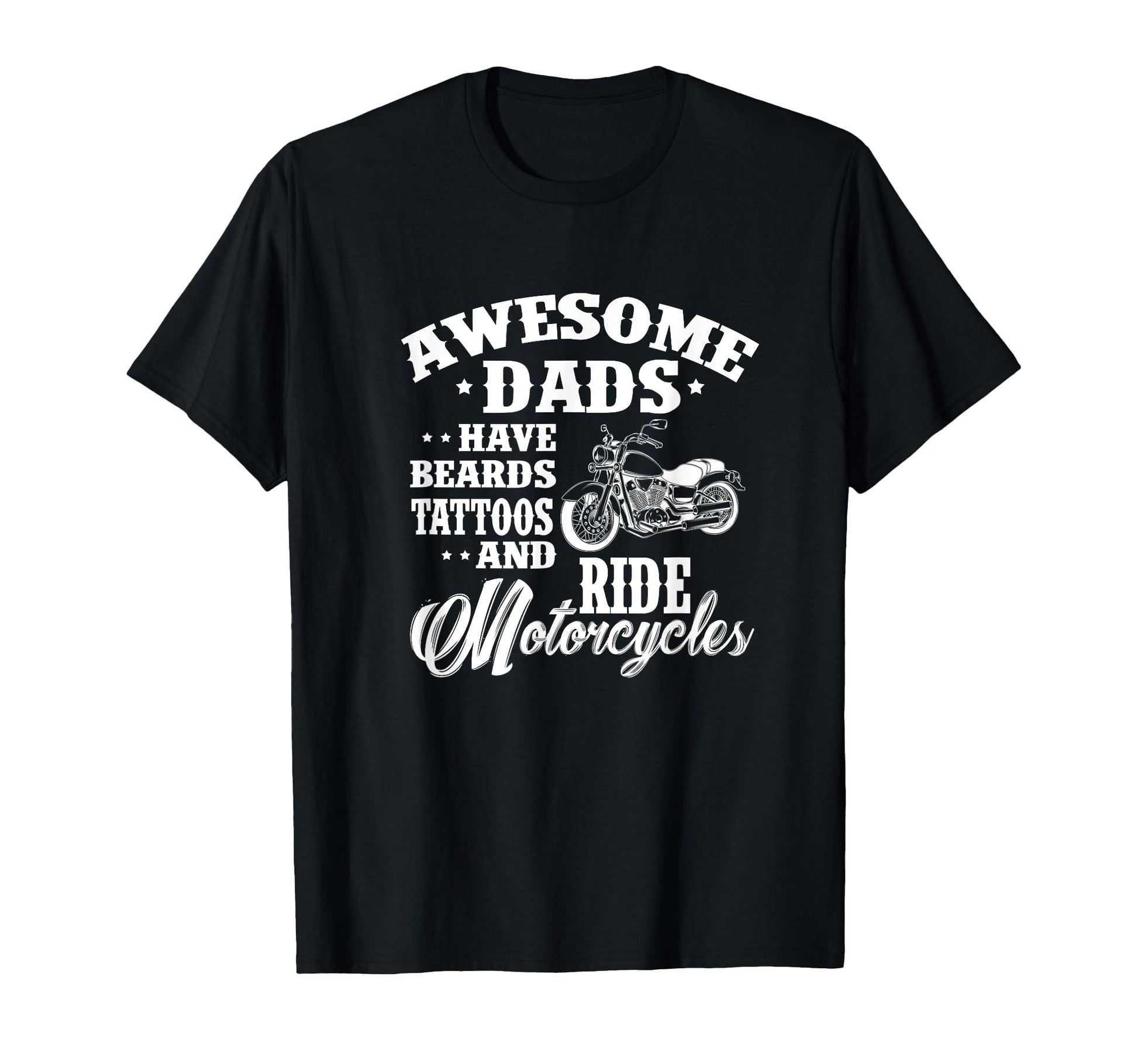 Awesome Dads Have Beards Tattoos T-Shirt - Custom Art Print for Adults - T-Shirt, Sweatshirt, Hoodie