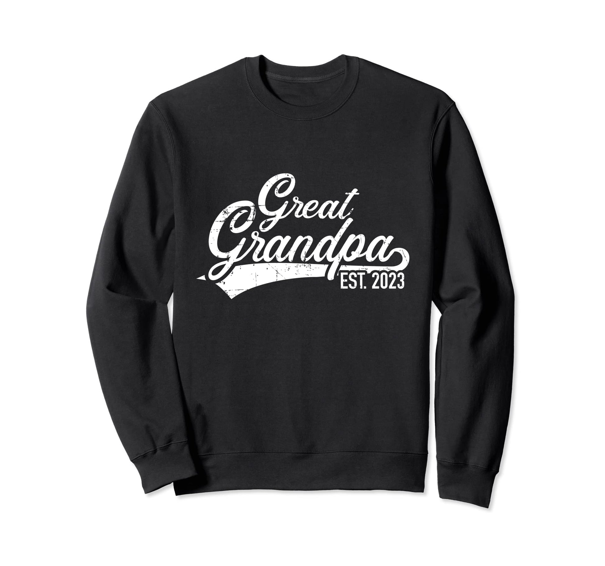 Great Grandpa Est 2023 Pregnancy Sweatshirt - Trendy Graphic for Adults - T-Shirt, Sweatshirt, Hoodie