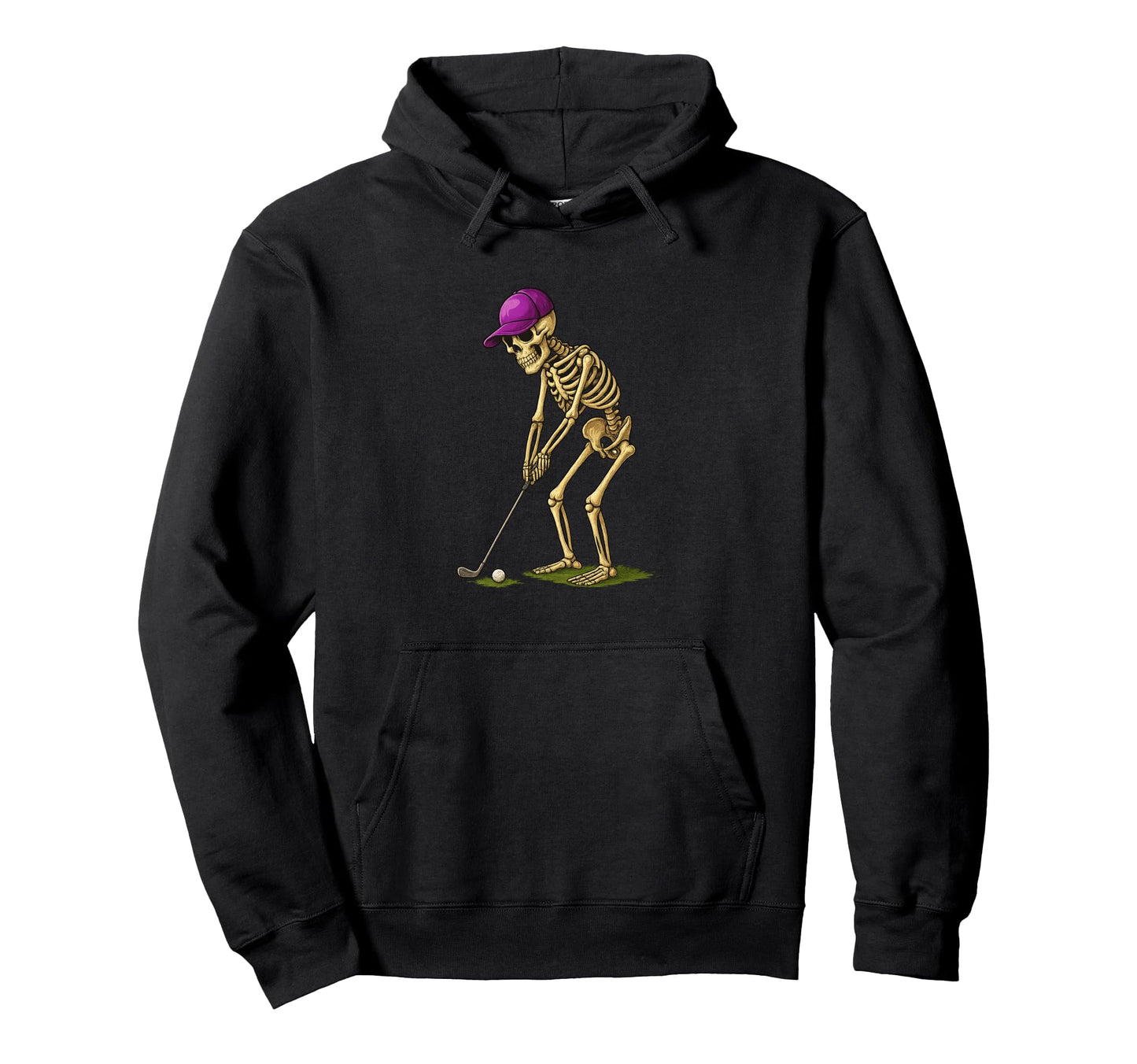 Funny Halloween Skeleton Playing Hoodie - Casual Everyday Wear for Adults - T-Shirt, Sweatshirt, Hoodie