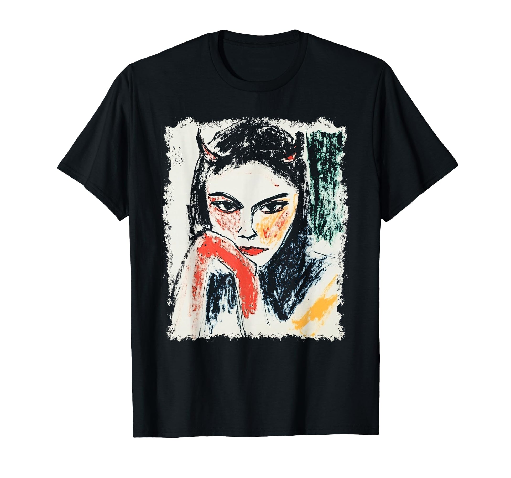 Womens Devil Graffiti Pop Art T-Shirt - Unique Graphic Men Women - T-Shirt, Sweatshirt, Hoodie