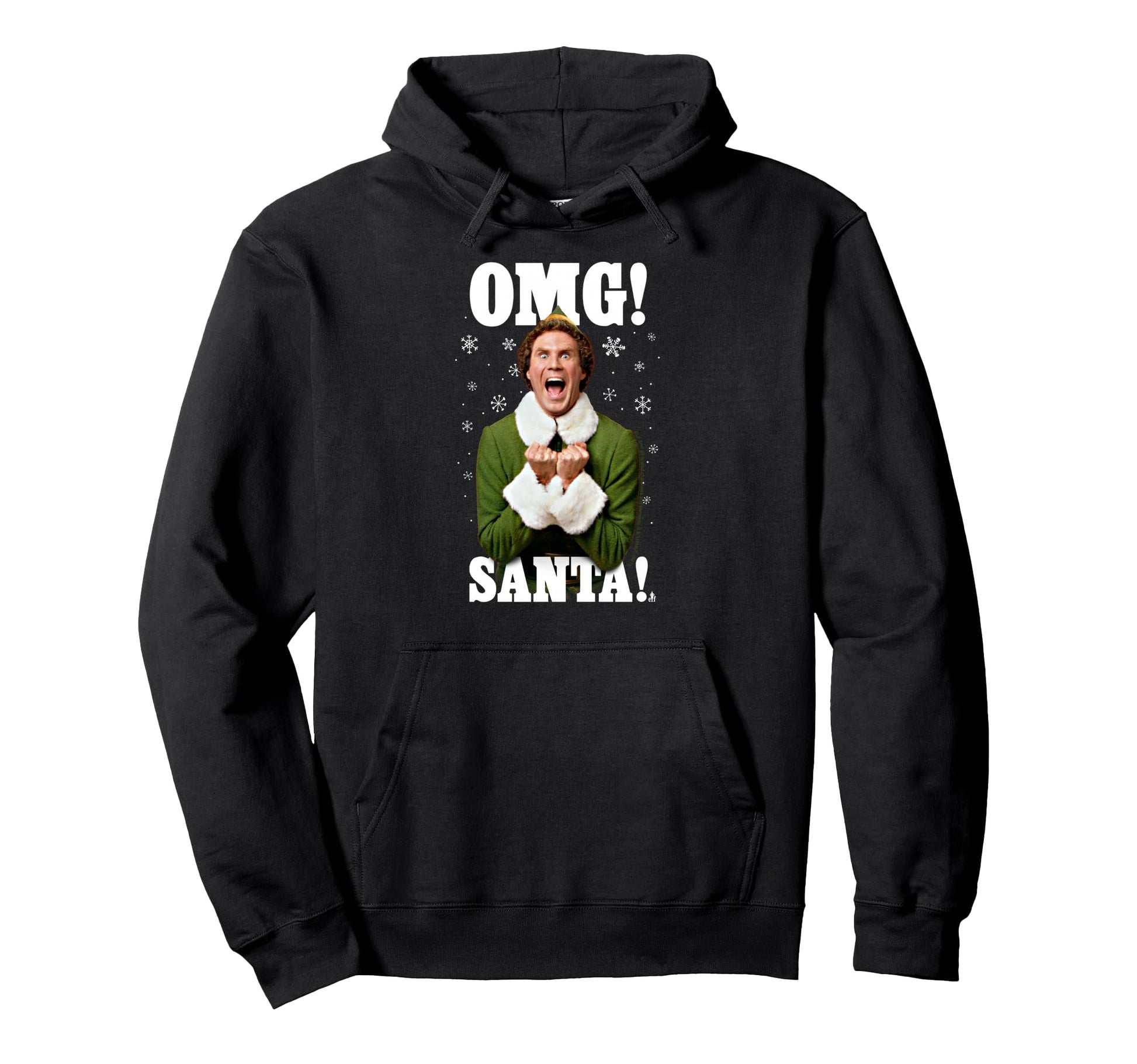 Elf Omg Santa Buddy Elf Funny Hoodie - Trendy Graphic for Adults - T-Shirt, Sweatshirt, Hoodie