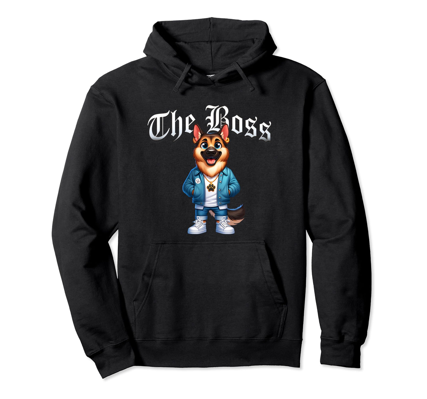 German Shepherd Dog Boss Jacket Outfit Dog Hoodie - Unique Graphic Unisex - T-Shirt, Sweatshirt, Hoodie