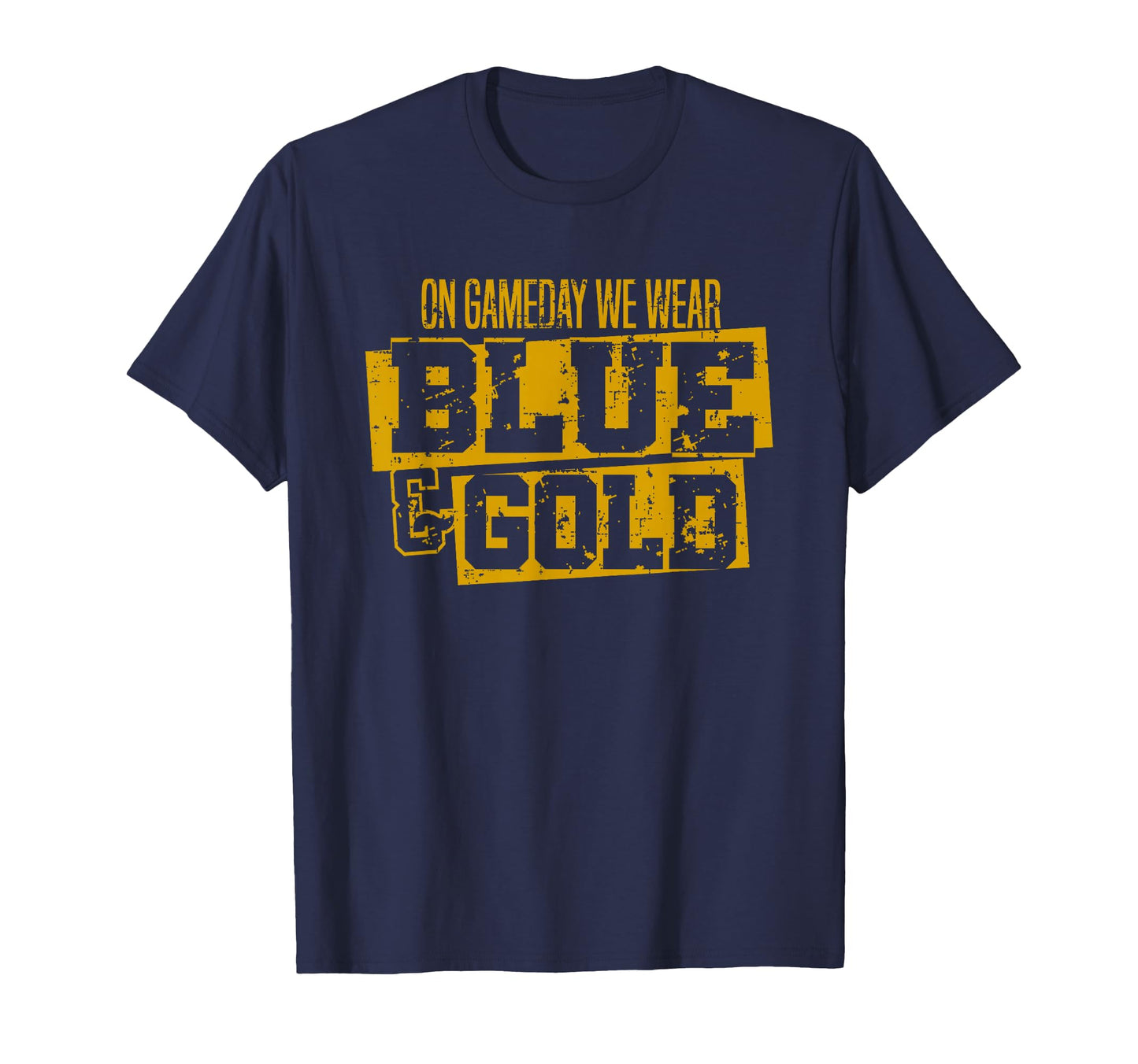Blue Gold Game Day Group High School T-Shirt - Unique Graphic for Adults - T-Shirt, Sweatshirt, Hoodie