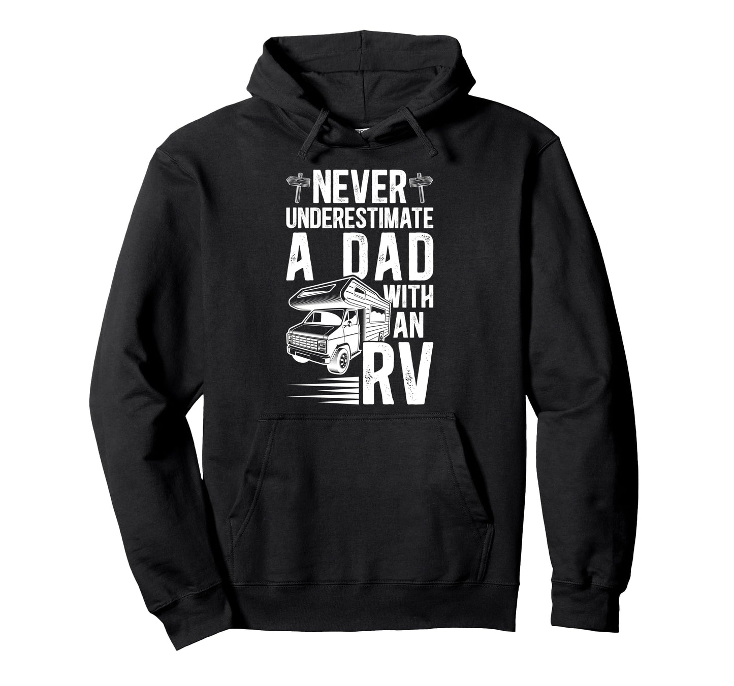 Dad Rv Camping Dad Camper Dad Camping Hoodie - Aesthetic Graphic Unisex - T-Shirt, Sweatshirt, Hoodie