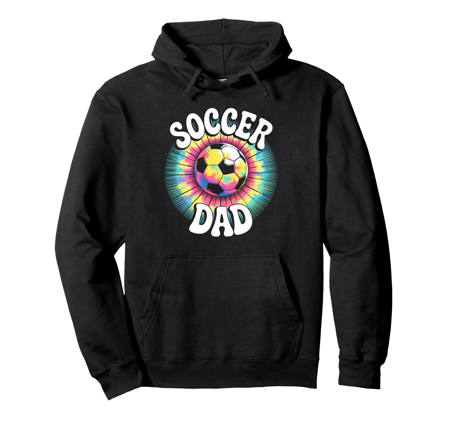 Soccer Dad Tie Dye Spirit Family Hoodie - Fun Novelty Design Men Women - T-Shirt, Sweatshirt, Hoodie