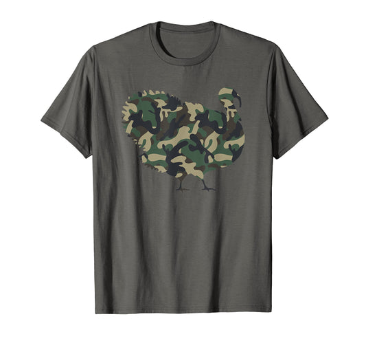 Camo Turkey Military Tactical T-Shirt - Aesthetic Graphic for Adults - T-Shirt, Sweatshirt, Hoodie