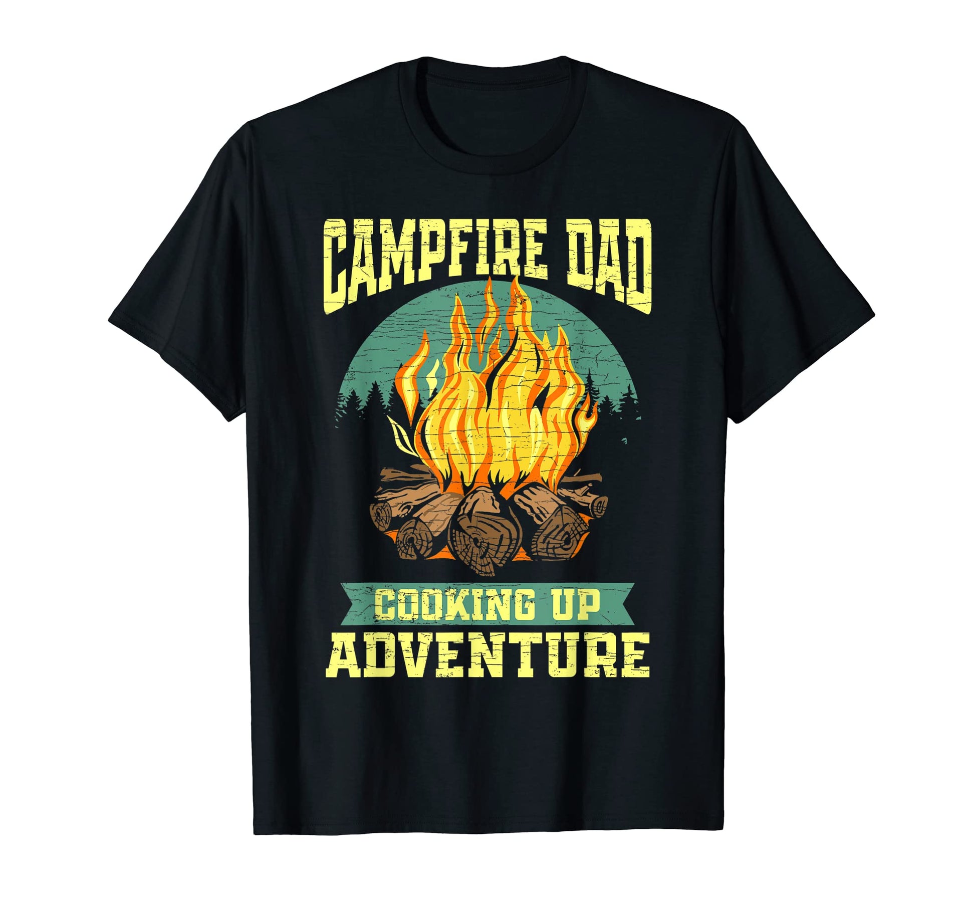 Mens Camp Dad Camping T-Shirt - Minimalist Print Unisex - T-Shirt, Sweatshirt, Hoodie