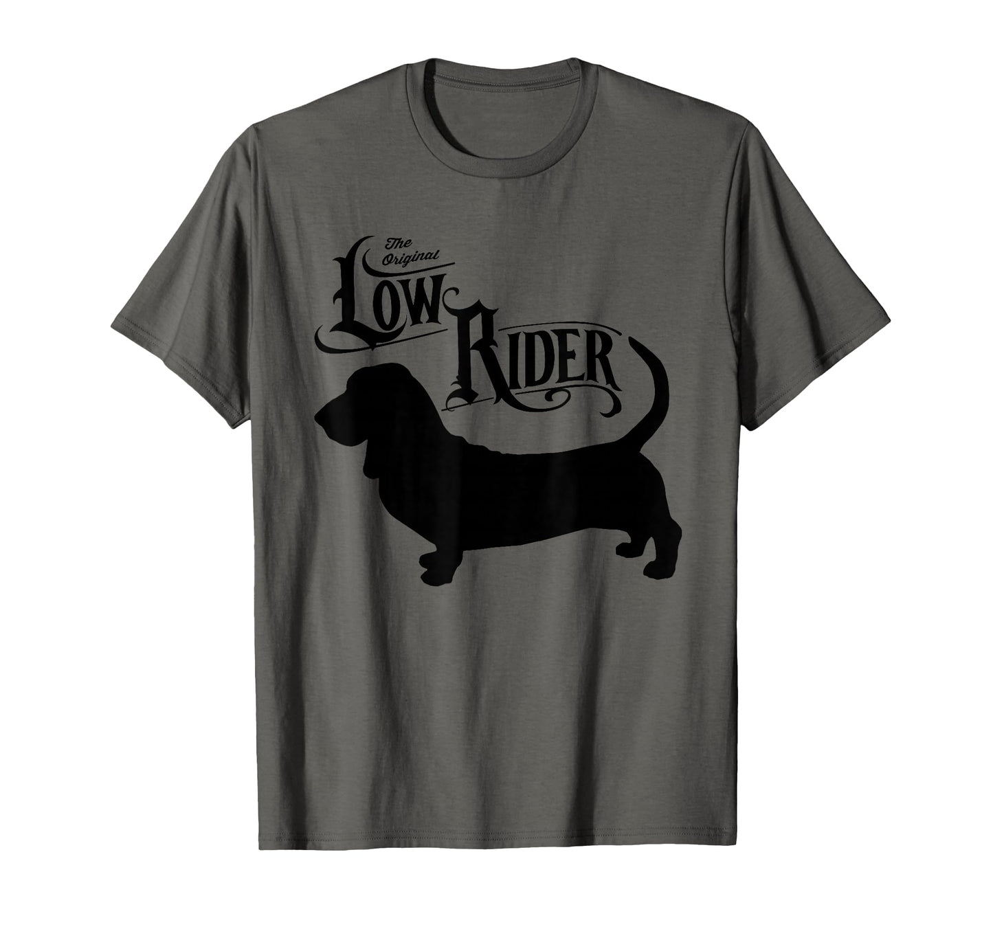 Basset Hound Low Rider Funny Basset T-Shirt - Aesthetic Graphic for Adults - T-Shirt, Sweatshirt, Hoodie