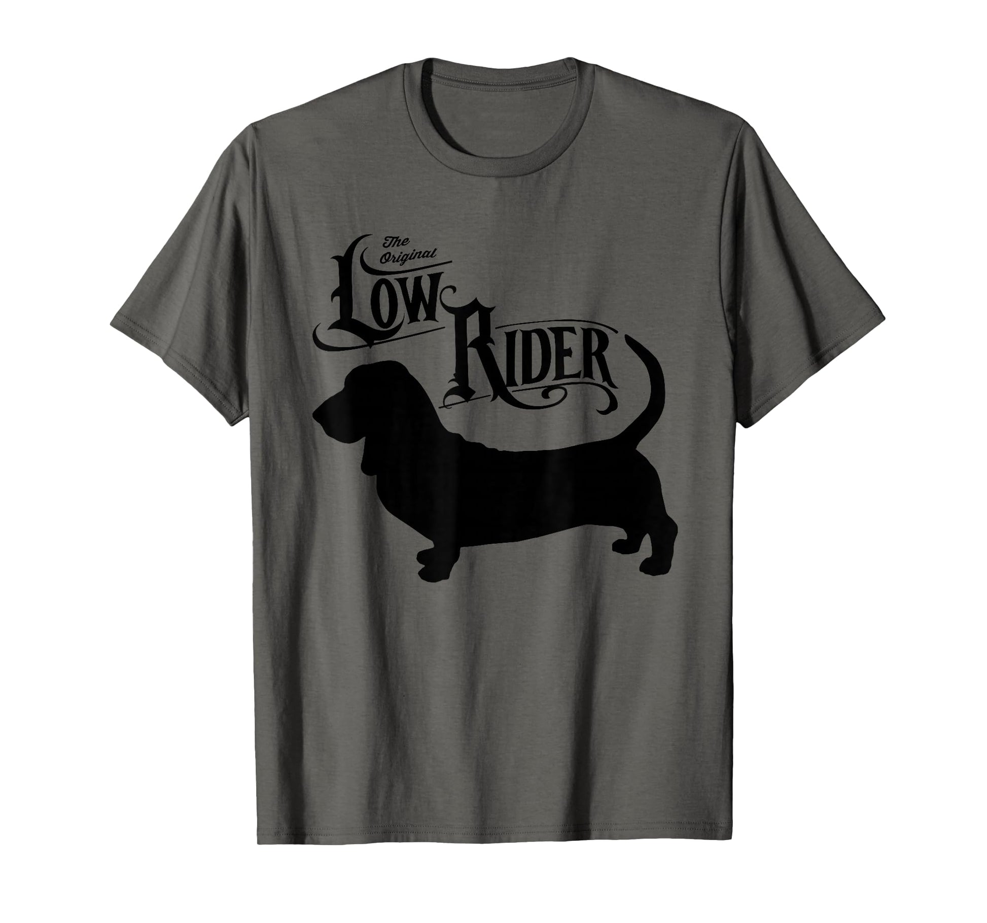 Basset Hound Low Rider Funny Basset T-Shirt - Aesthetic Graphic for Adults - T-Shirt, Sweatshirt, Hoodie