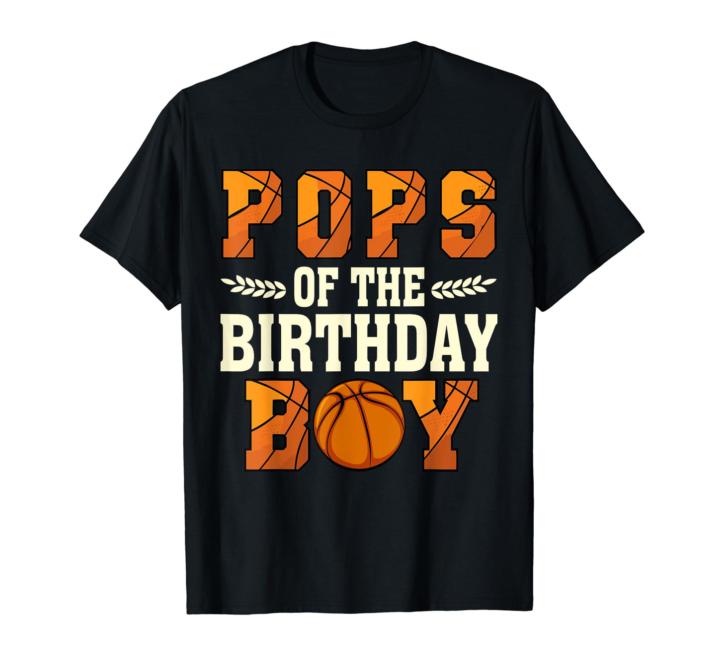 Pops Birthday Basketball Dad 1St Bday T-Shirt - Custom Art Print Men Women - T-Shirt, Sweatshirt, Hoodie