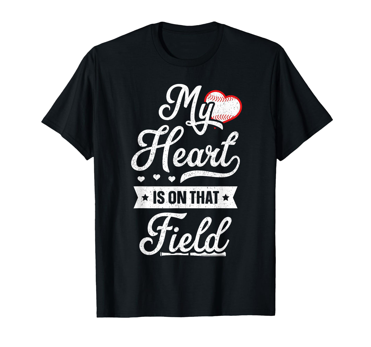 My Heart Is That Field Gift Mom T-Shirt - Casual Everyday Wear Men Women - T-Shirt, Sweatshirt, Hoodie