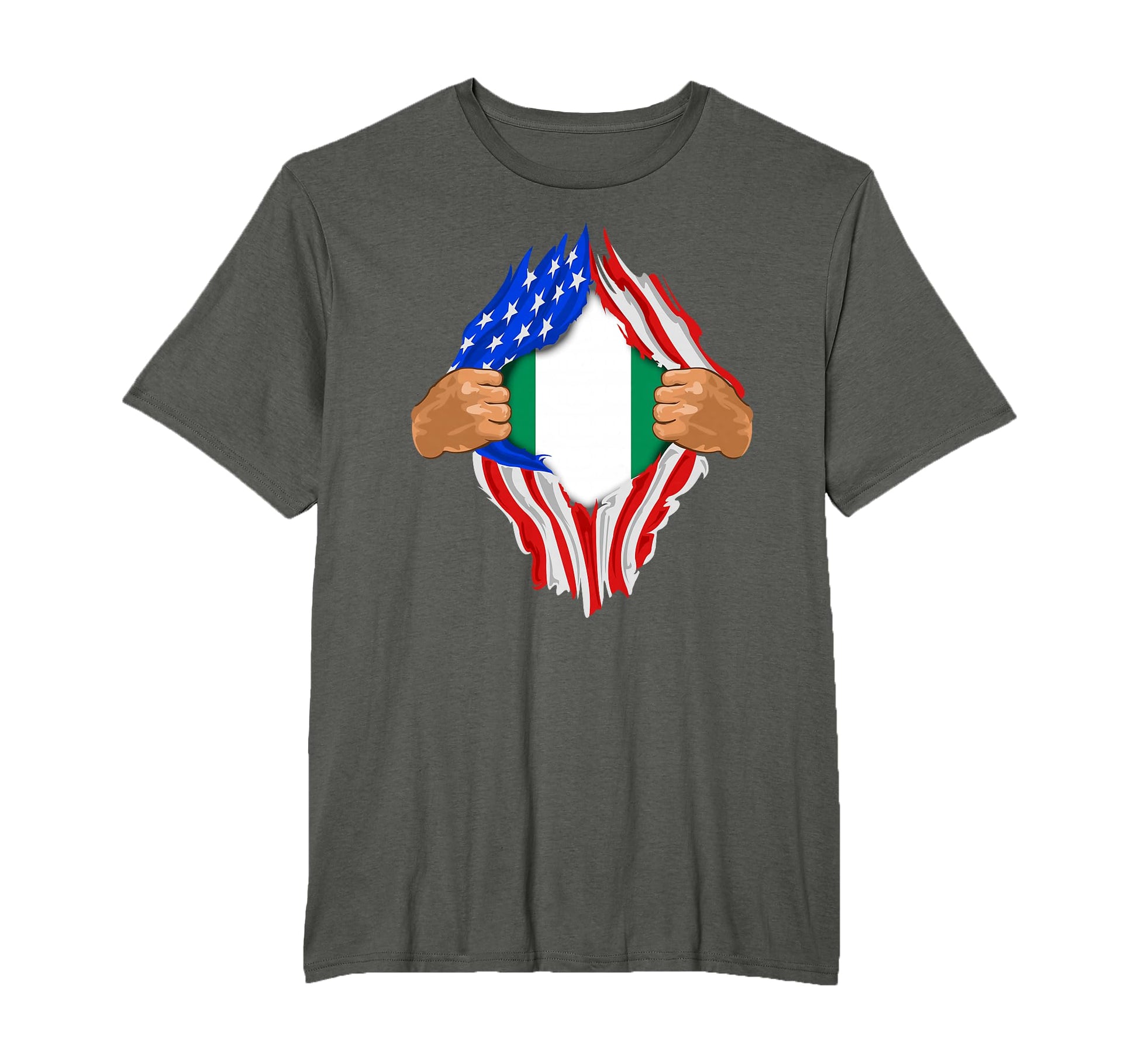 Nigerian Blood Inside Me Nigeria Flag T-Shirt - Streetwear Style Unisex - T-Shirt, Sweatshirt, Hoodie
