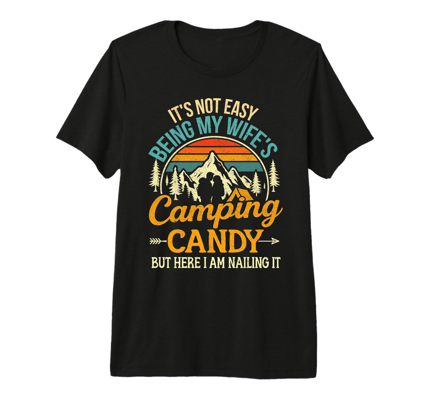 Husband And Wife Camping Partners T-Shirt - Casual Everyday Wear Unisex - T-Shirt, Sweatshirt, Hoodie