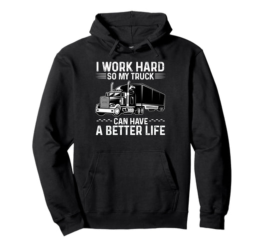 Cdl Trucker Dad Semi Truck Driver Cdl Hoodie - Graphic Print for Adults - T-Shirt, Sweatshirt, Hoodie